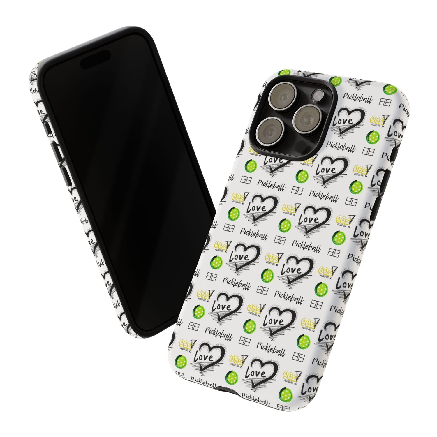 Pickleball Love Tough iPhone Case - Fun & Durable Sport Accessory