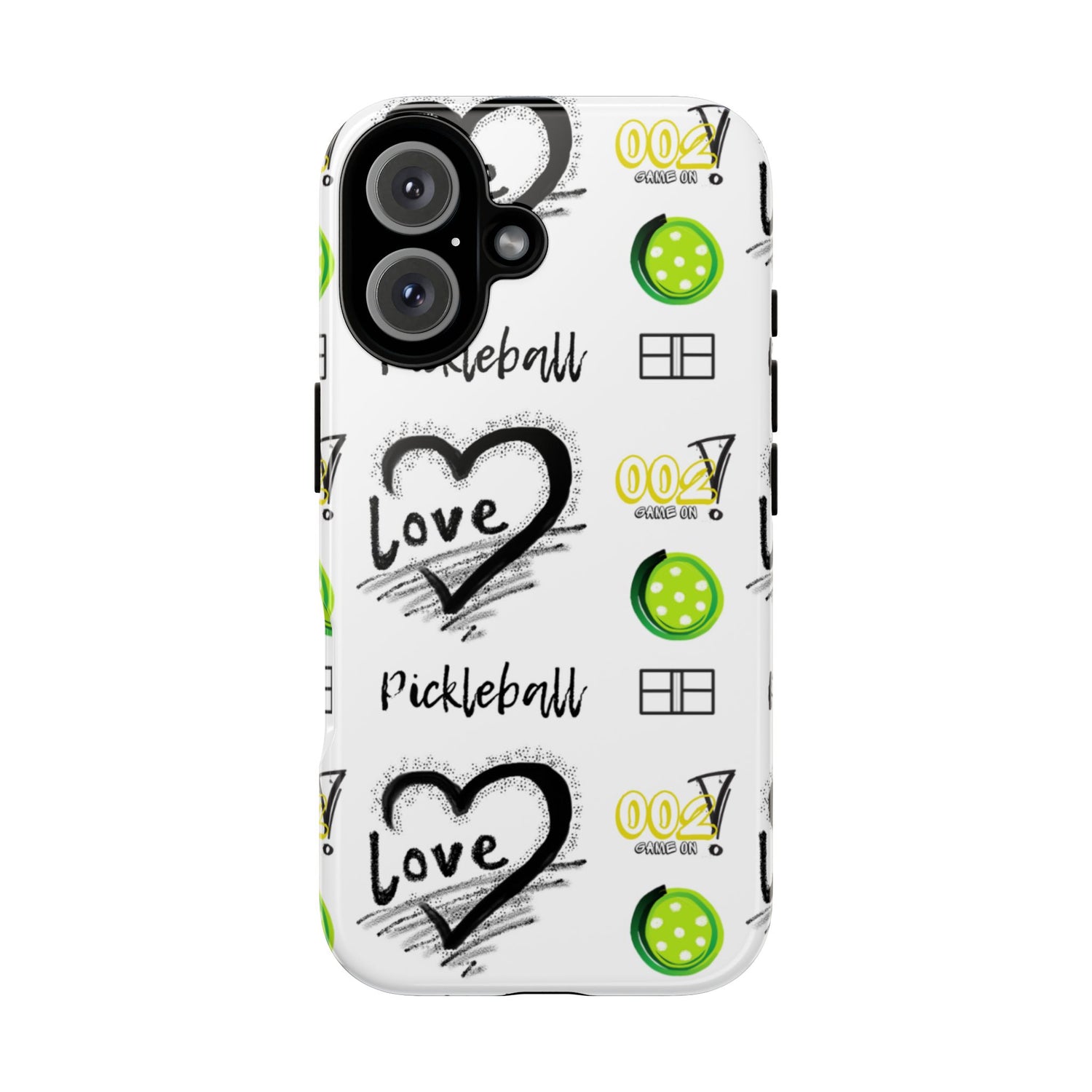 Pickleball Love Tough iPhone Case - Fun & Durable Sport Accessory