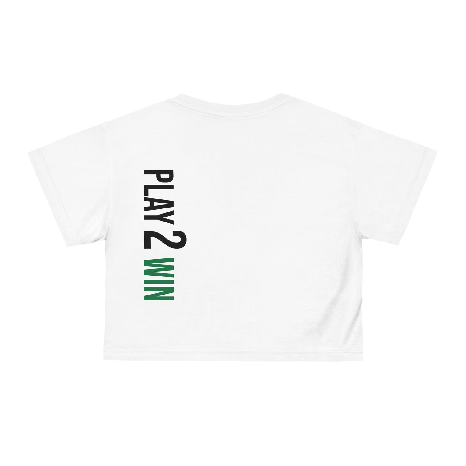 Women's Crop Top - Play 2 Win Design - Women's Pickleball Apparel