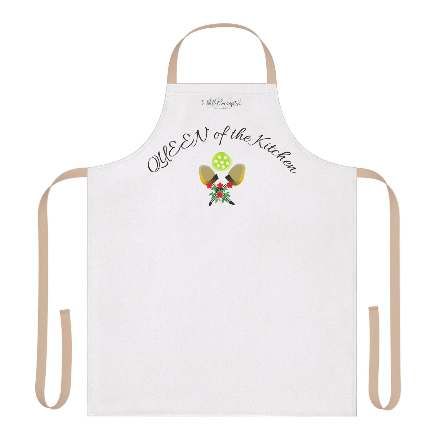 Apron - Pickleball Queen of the Kitchen Design - Gift for Cooking Enthusiast
