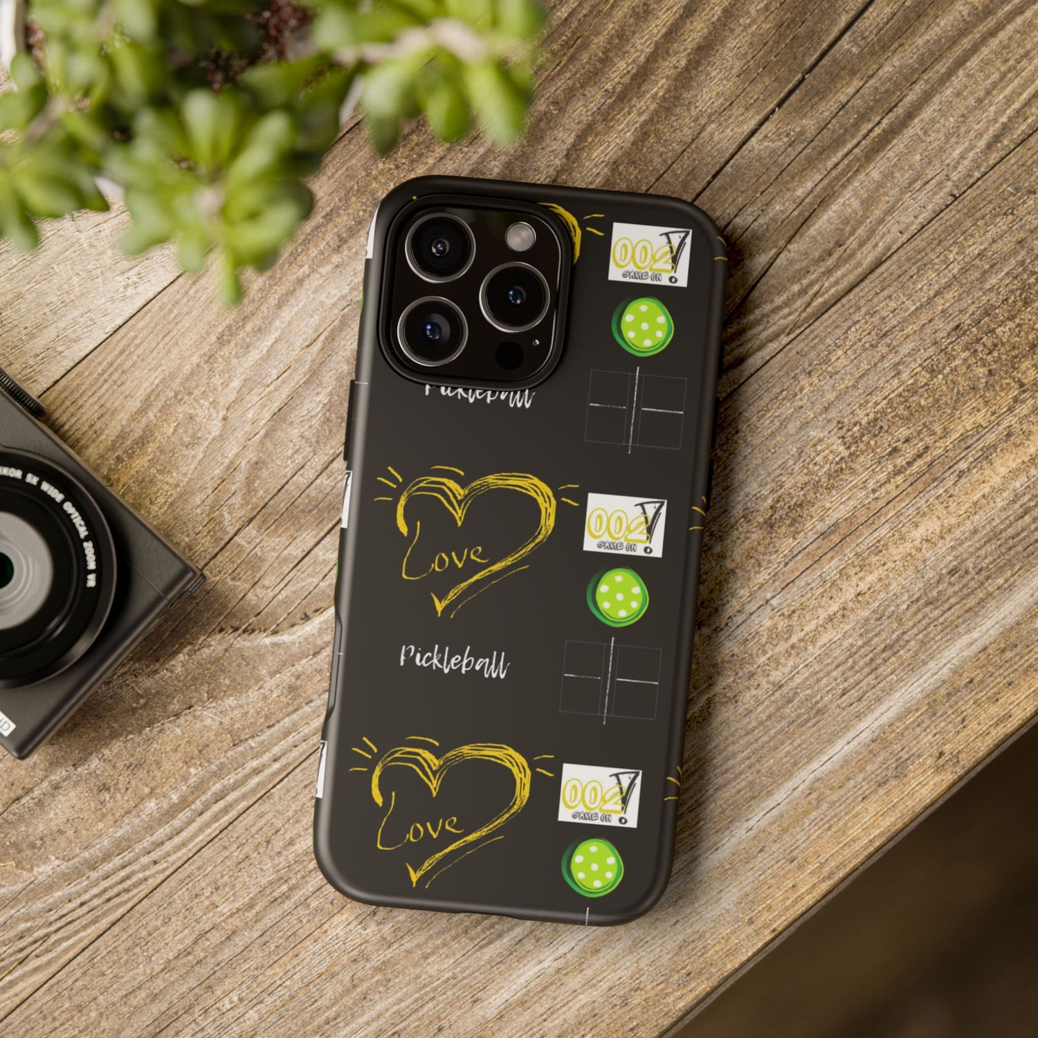 Pickleball Love Tough iPhone Case - Fun & Durable Sport Accessory