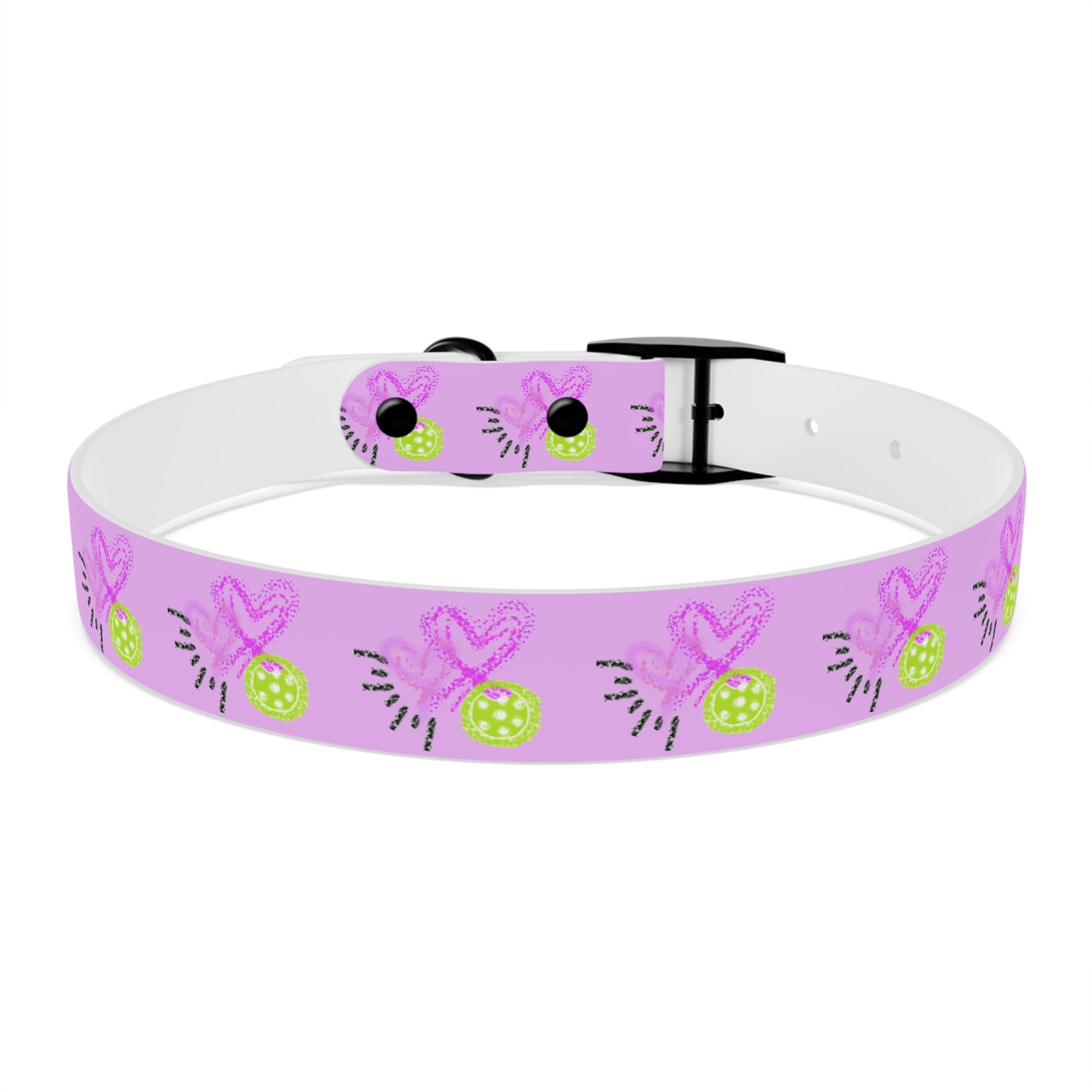 Dog Collar - Pickleball Love Unique Stand Out Design - Perfect for Pet Owners