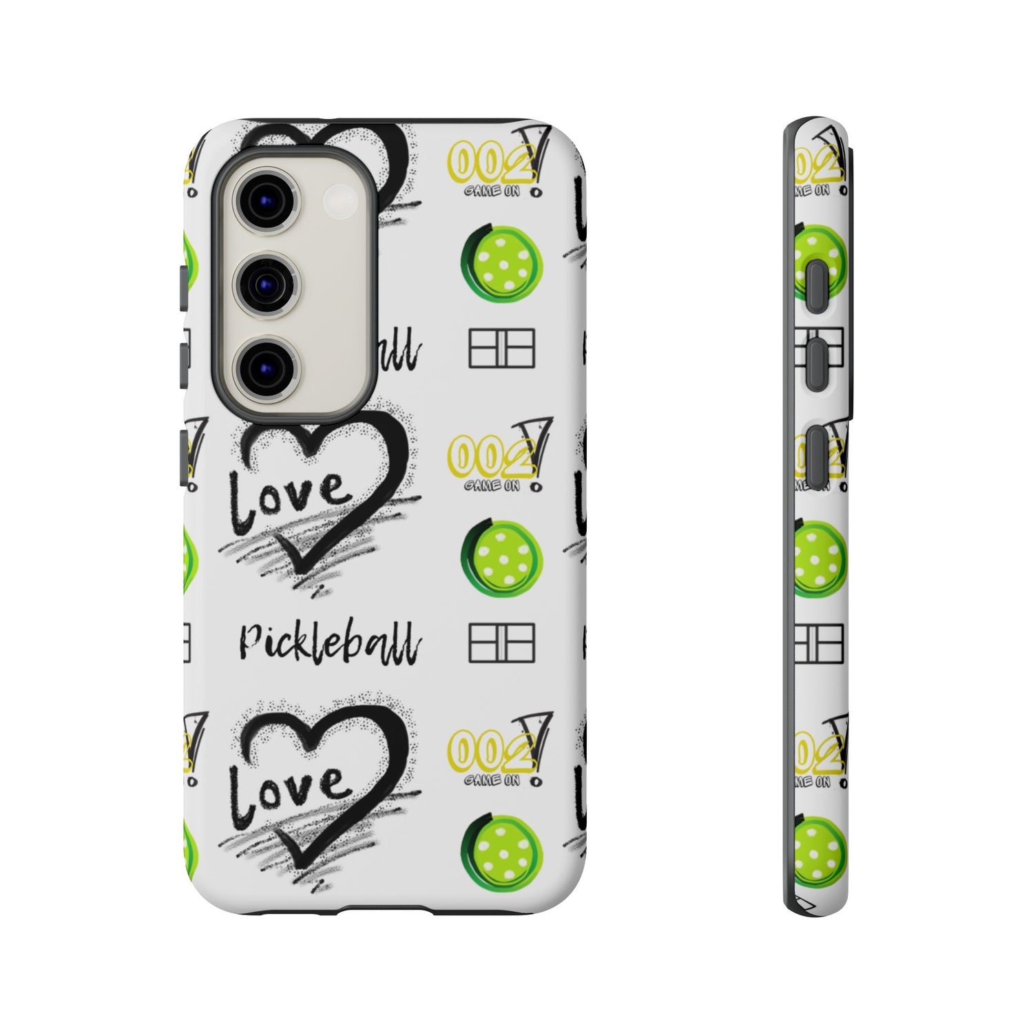 Pickleball Love Tough Android Samsung Phone Case - Fun & Durable Sport Accessory