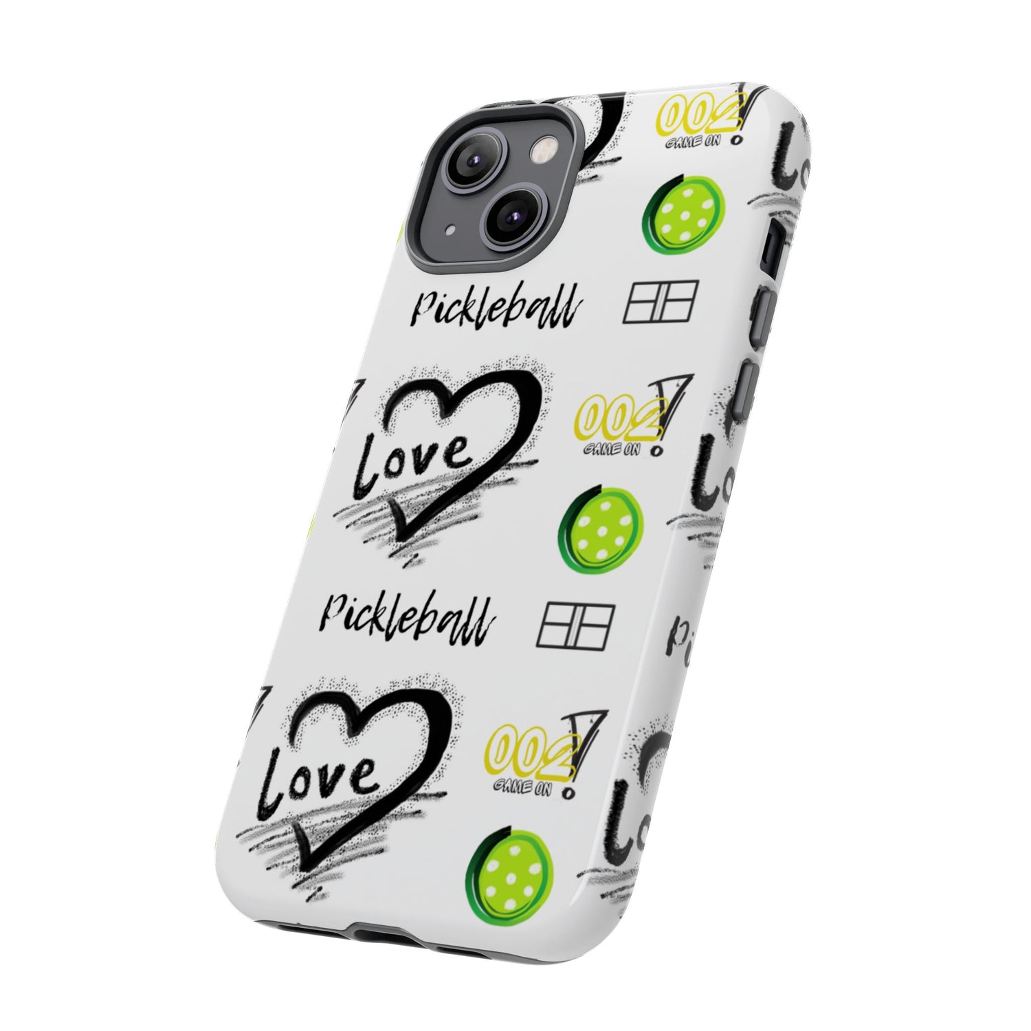 Pickleball Love Tough iPhone Case - Fun & Durable Sport Accessory