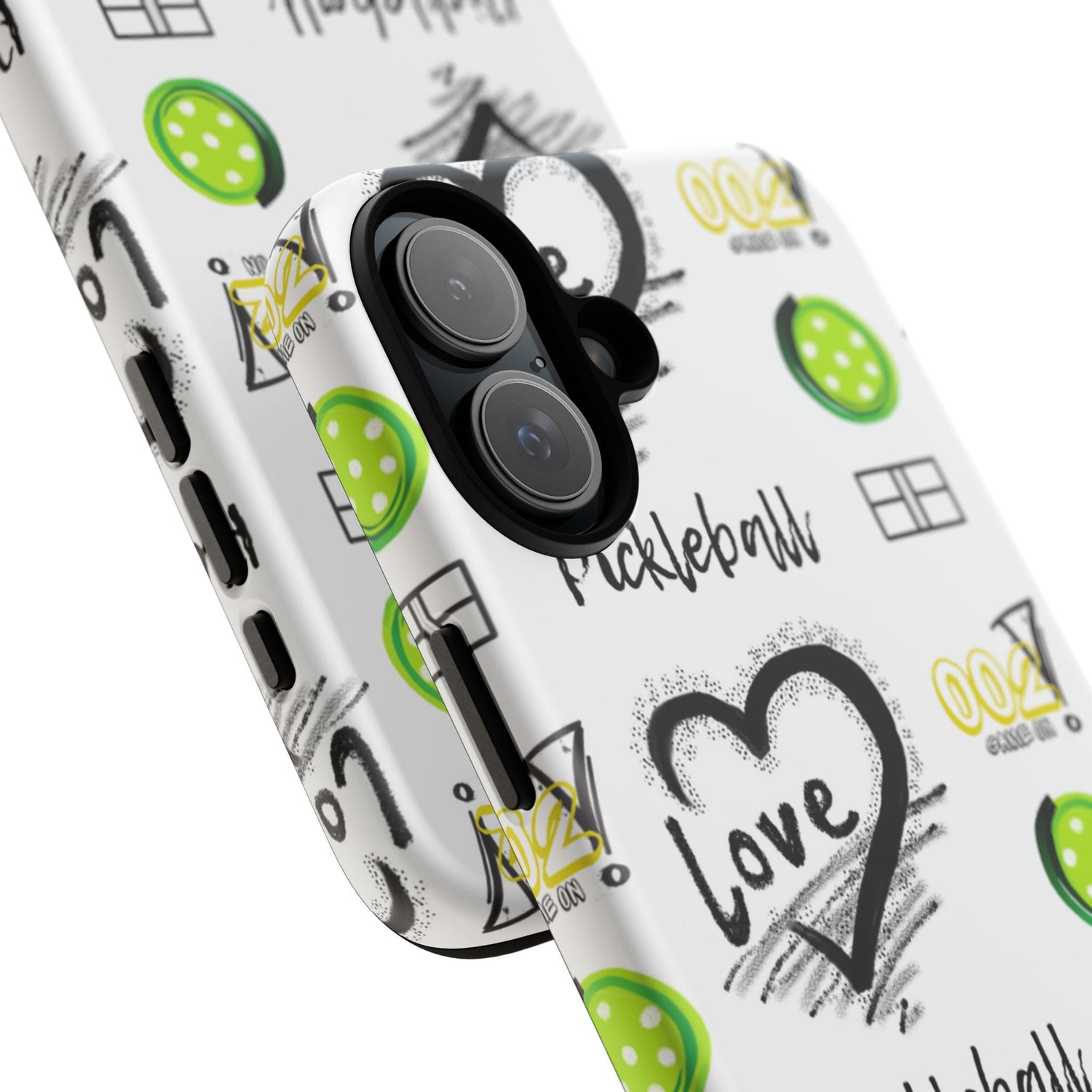 Pickleball Love Tough iPhone Case - Fun & Durable Sport Accessory