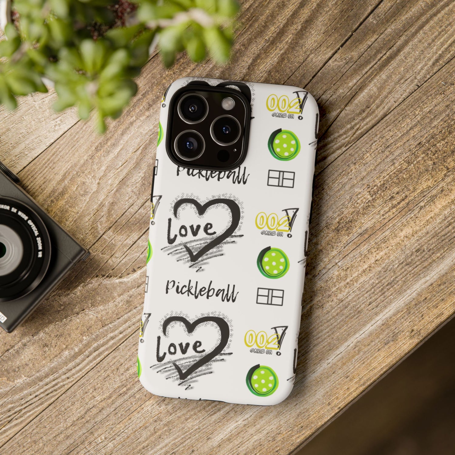 Pickleball Love Tough iPhone Case - Fun & Durable Sport Accessory