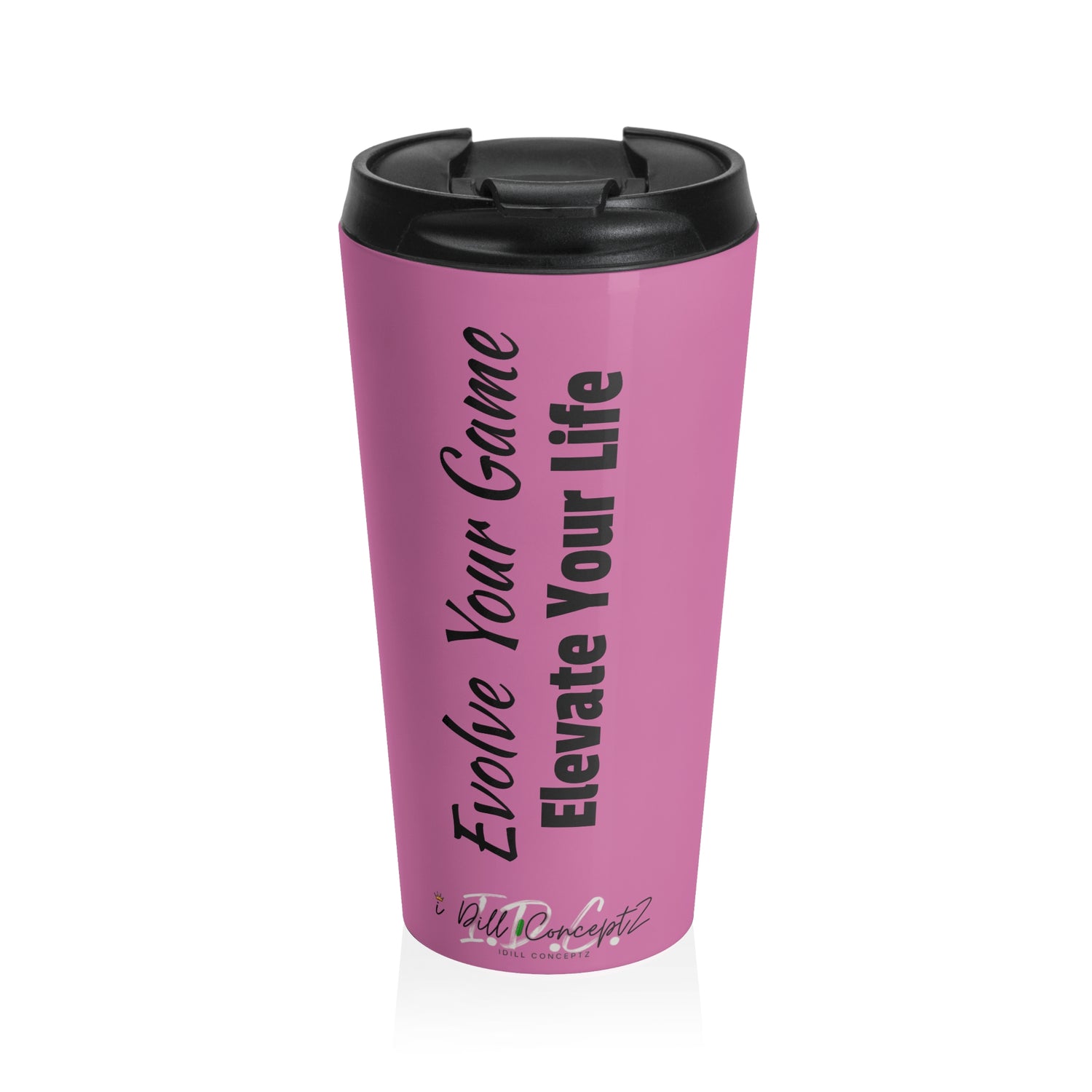 Pickleball Travel Mug - 'Evolve Your Game Elevate Your Life' Design