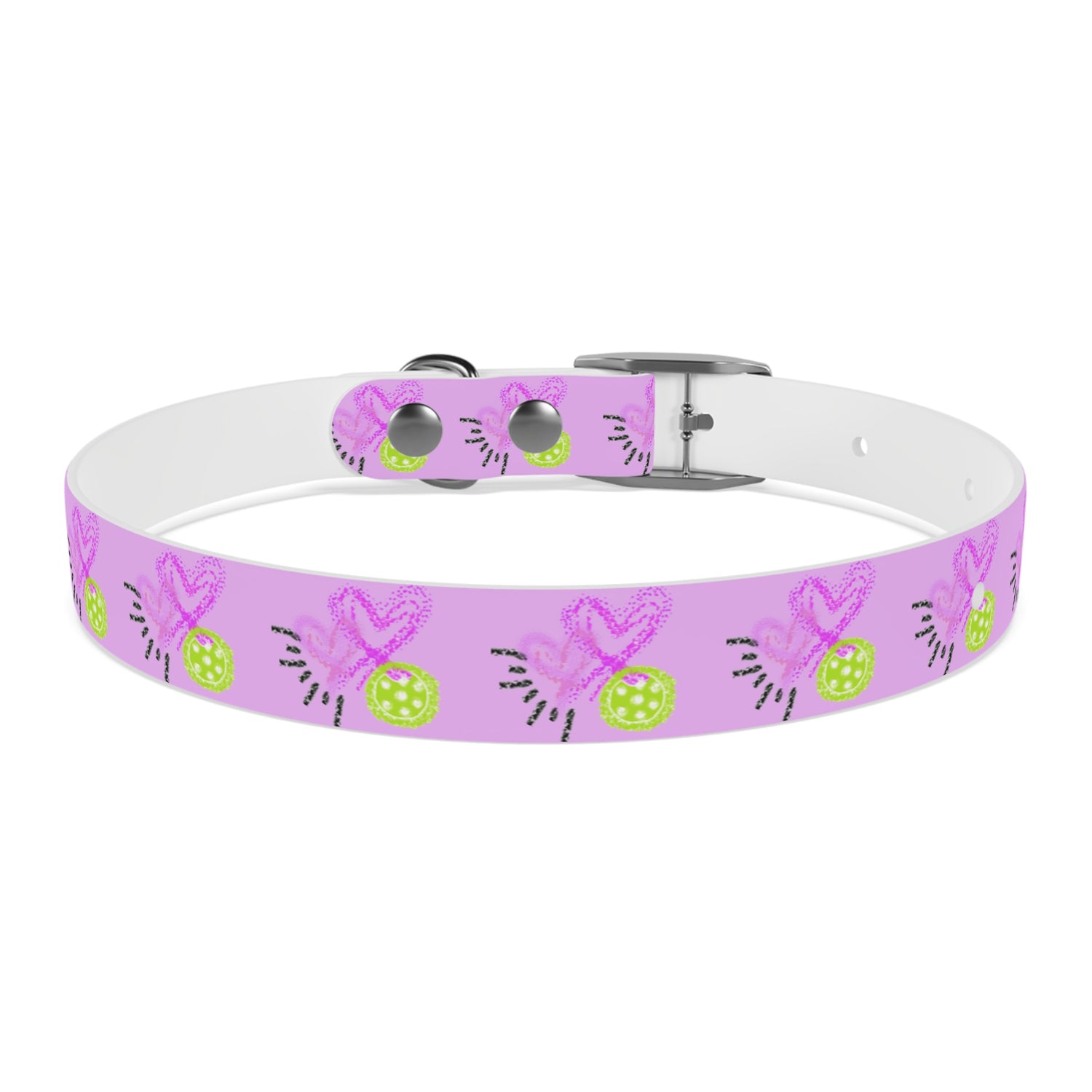 Dog Collar - Pickleball Love Unique Stand Out Design - Perfect for Pet Owners