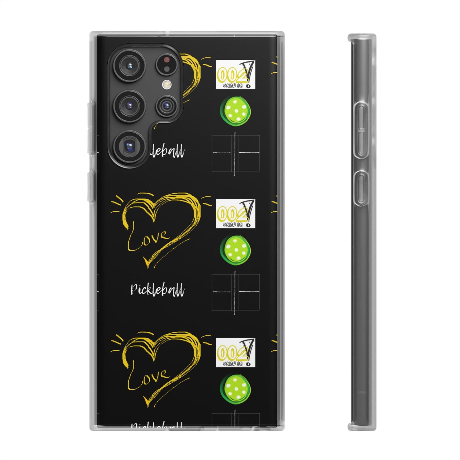 Pickleball Love Flexi Android Samsung Phone Case - Pickleball Phone Case