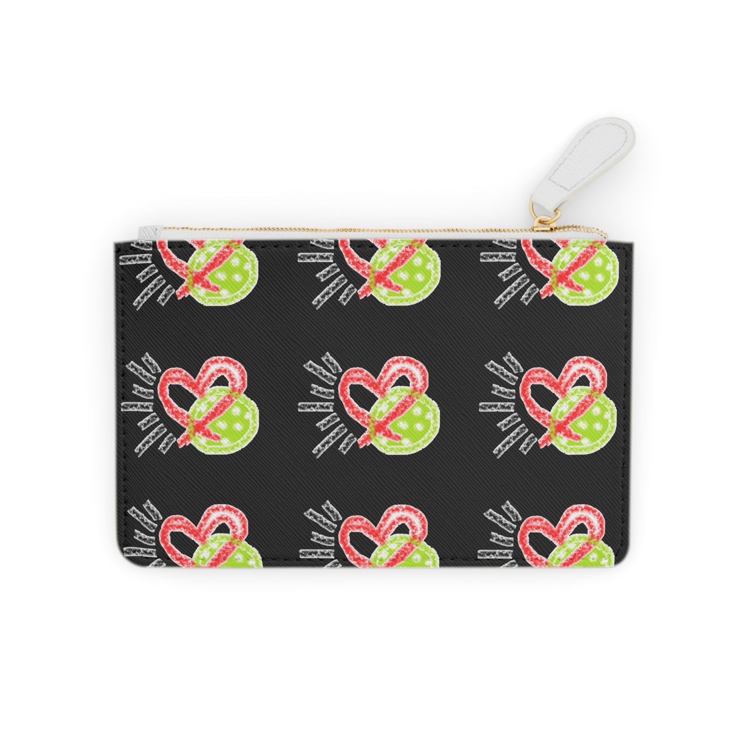 Women's Pickleball Mini Clutch Bag - Love Pickleball Design for Enthusiasts