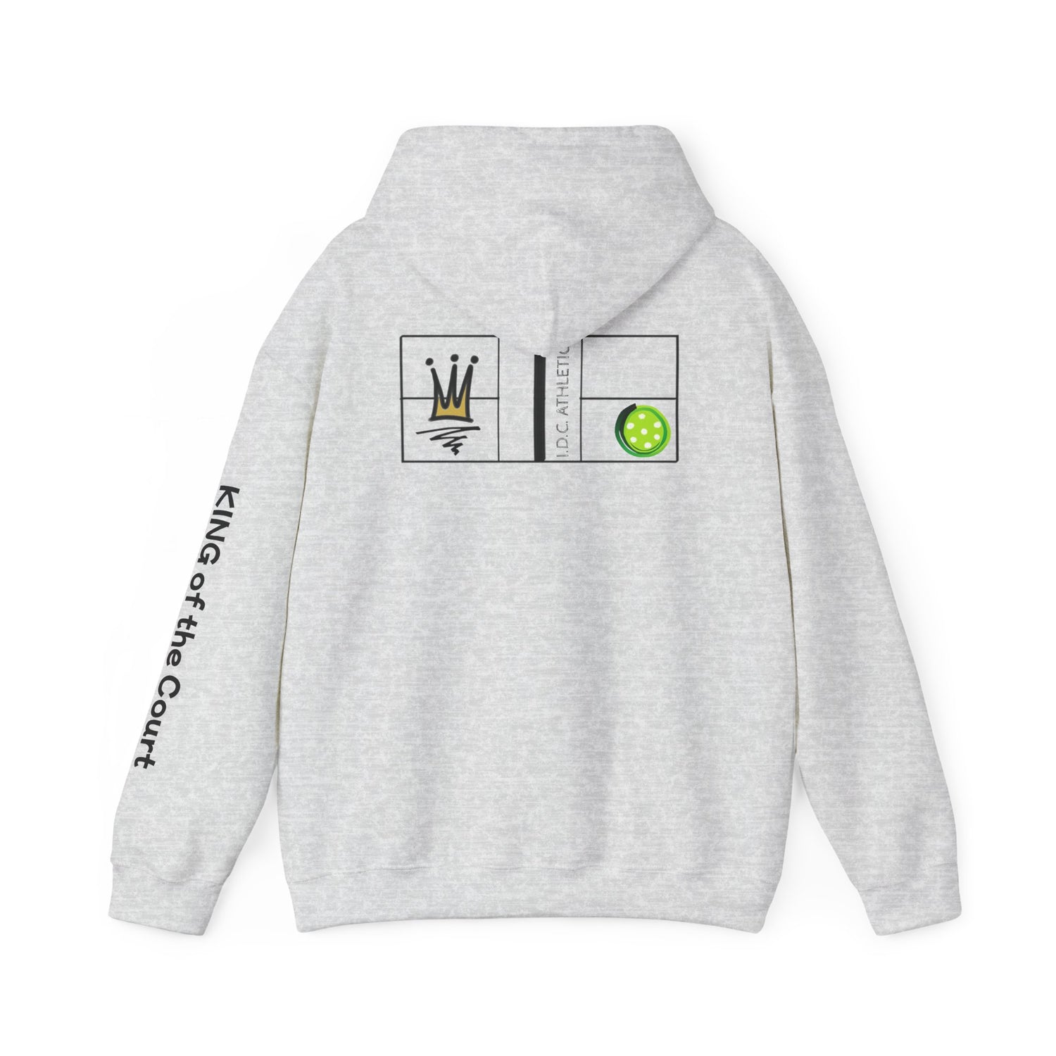 Pickleball Hoodie - King of the Court Design - Men's Sweatshirt