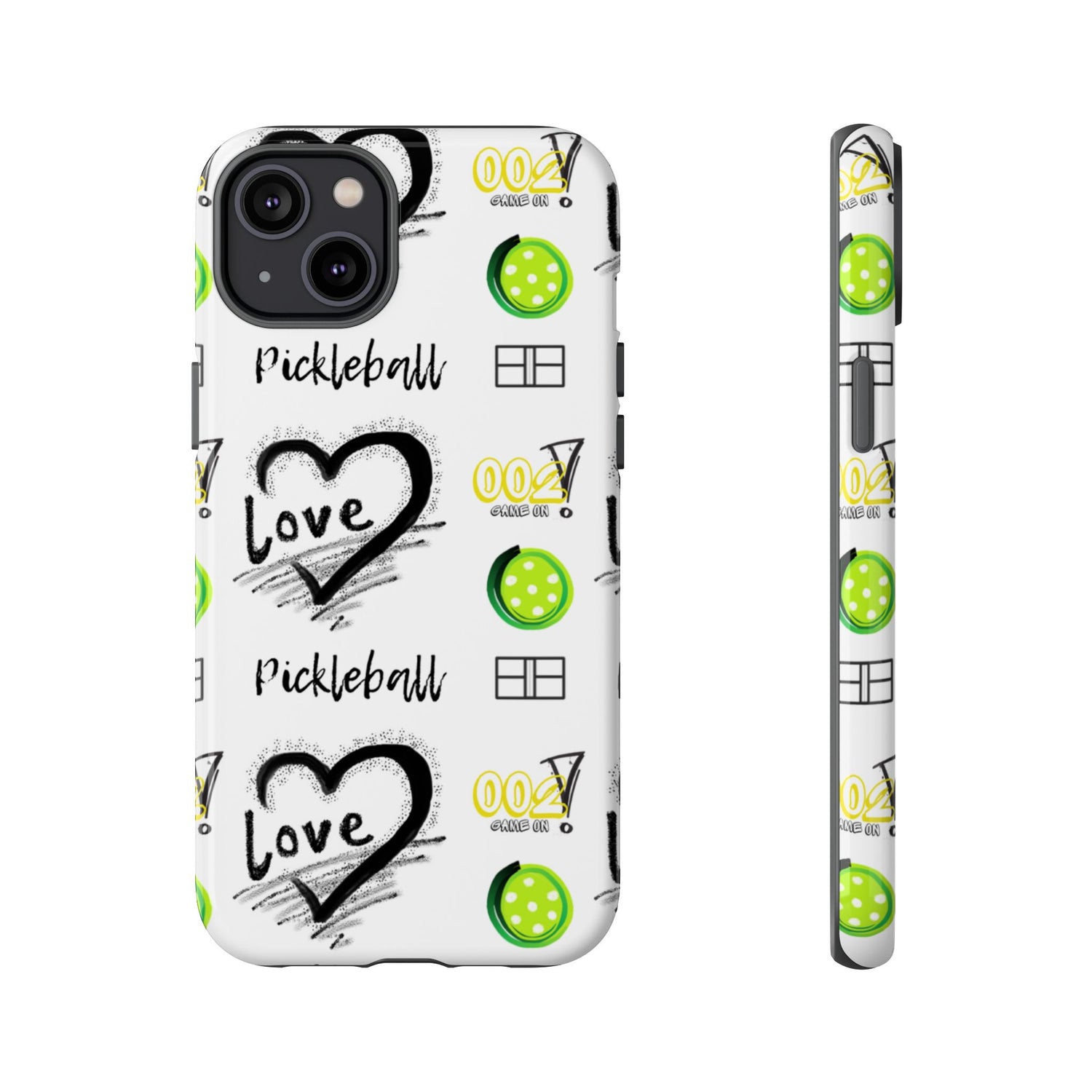 Pickleball Love Tough iPhone Case - Fun & Durable Sport Accessory