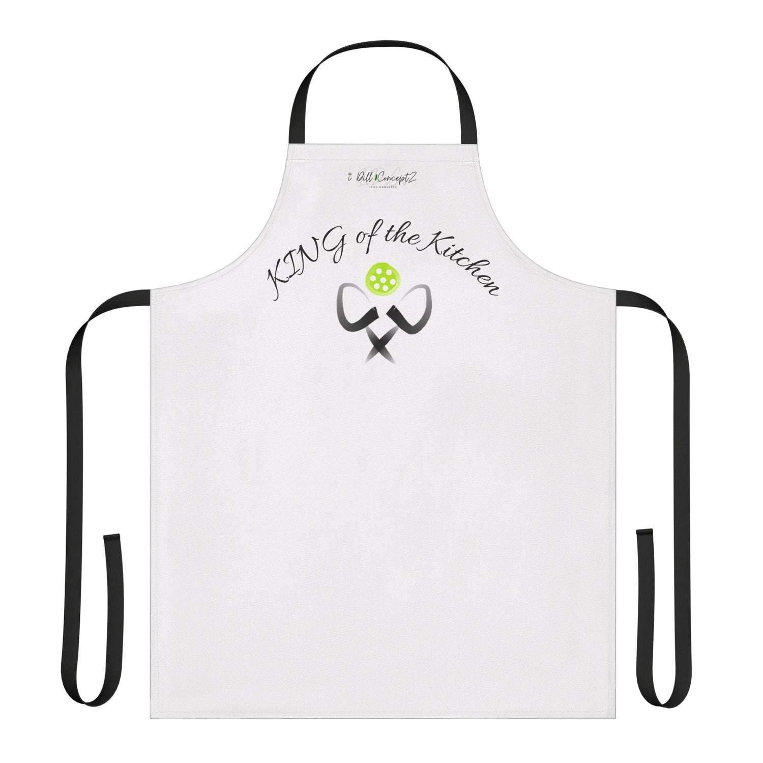 Apron - Pickleball King of the Kitchen Design - Gift for Cooking Enthusiast