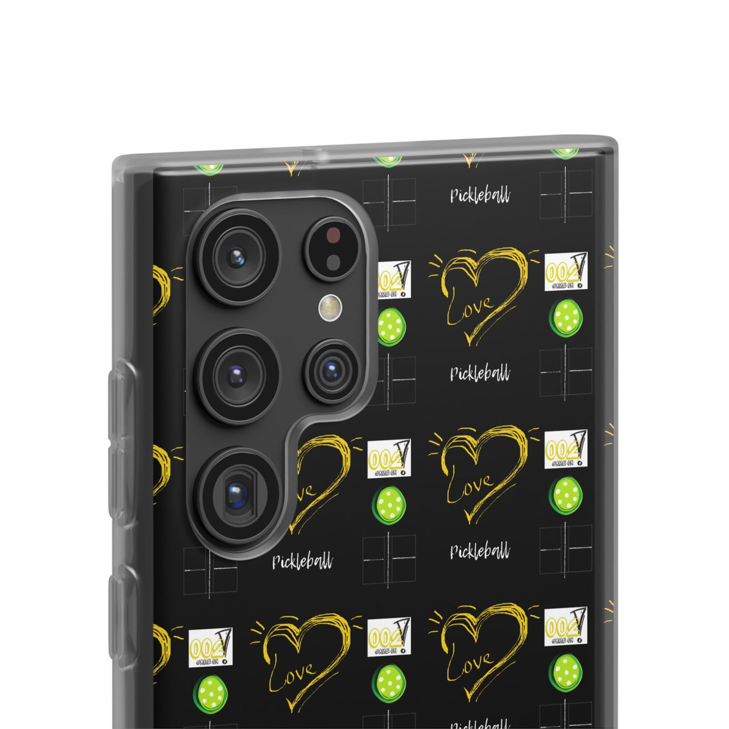 Pickleball Love Flexi Android Samsung Phone Case - Pickleball Phone Case
