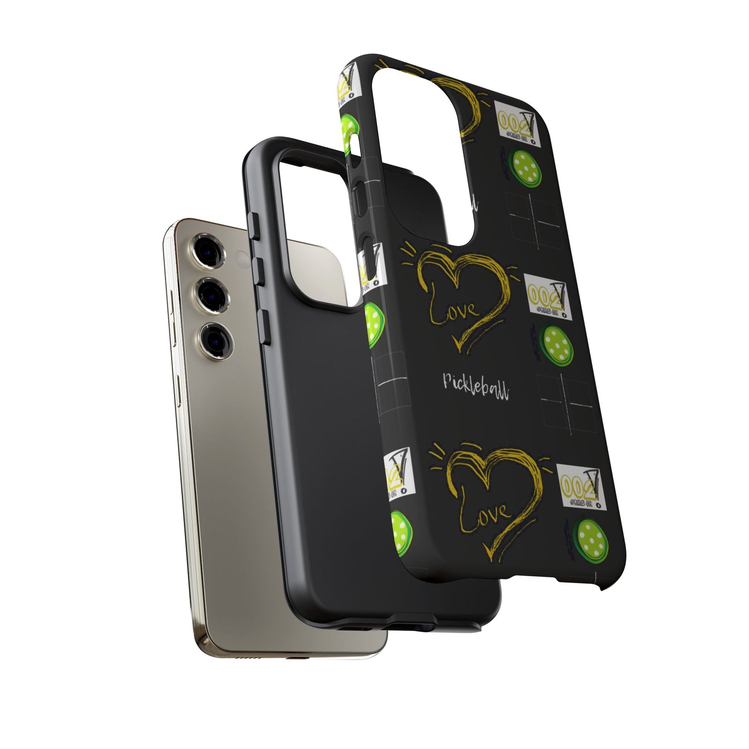 Pickleball Love Tough Android Samsung Phone Case - Fun & Durable Sport Accessory