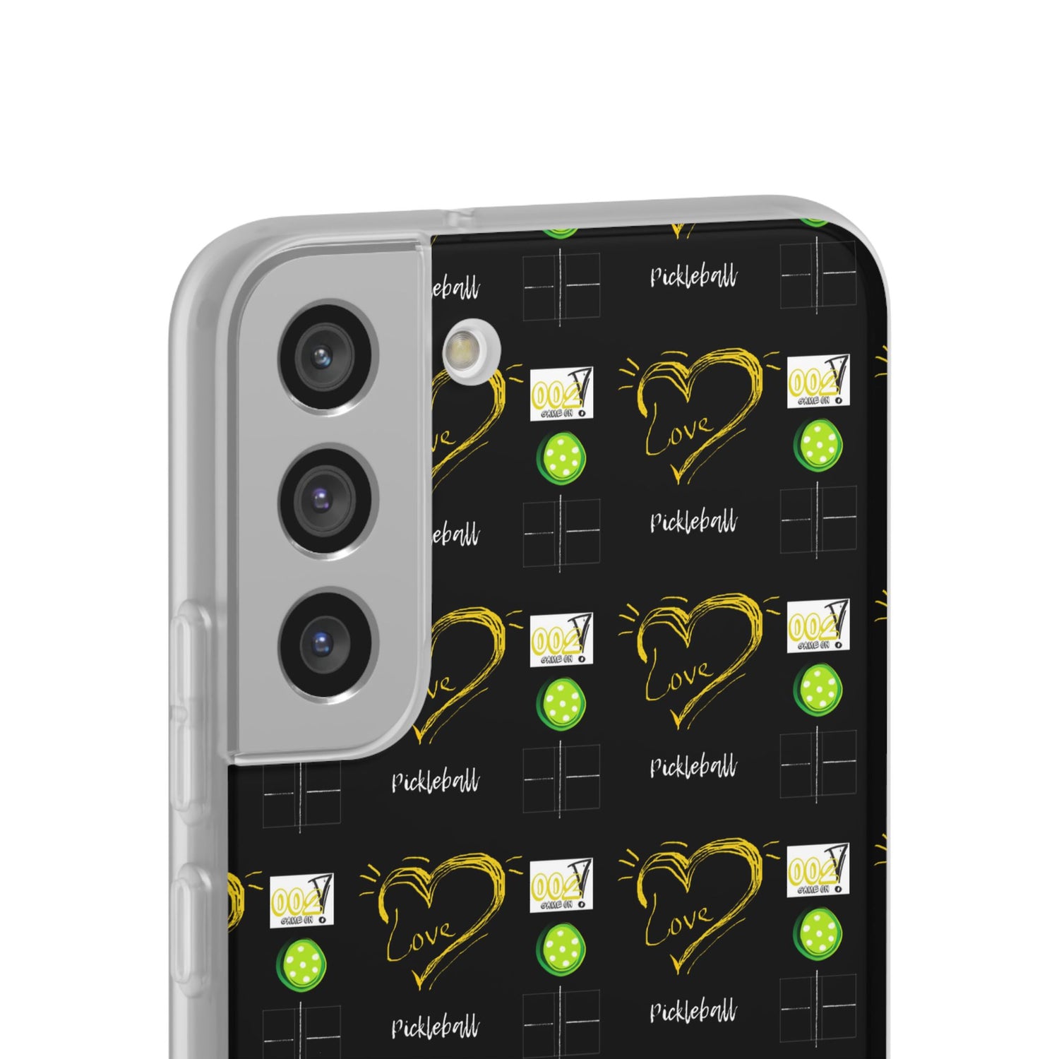 Pickleball Love Flexi Android Samsung Phone Case - Pickleball Phone Case