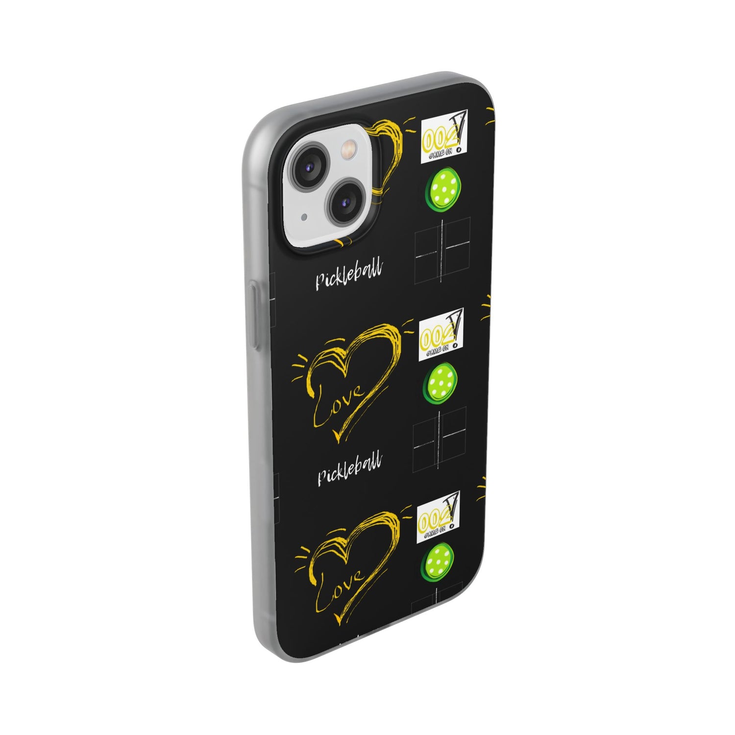 Pickleball Love Flexi iPhone Case - Stylish Phone Protection for Fashion-Forward Individuals