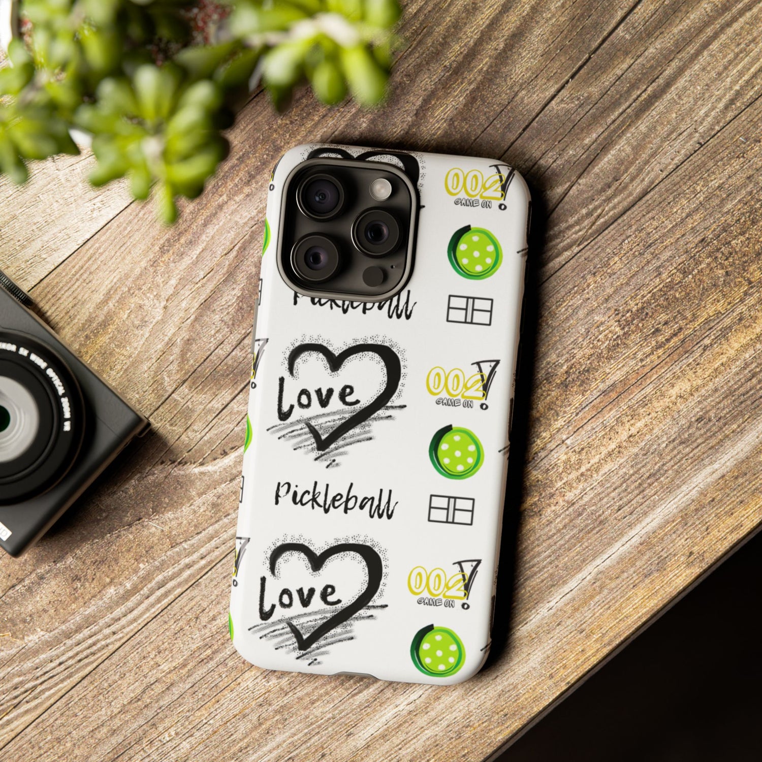 Pickleball Love Tough iPhone Case - Fun & Durable Sport Accessory