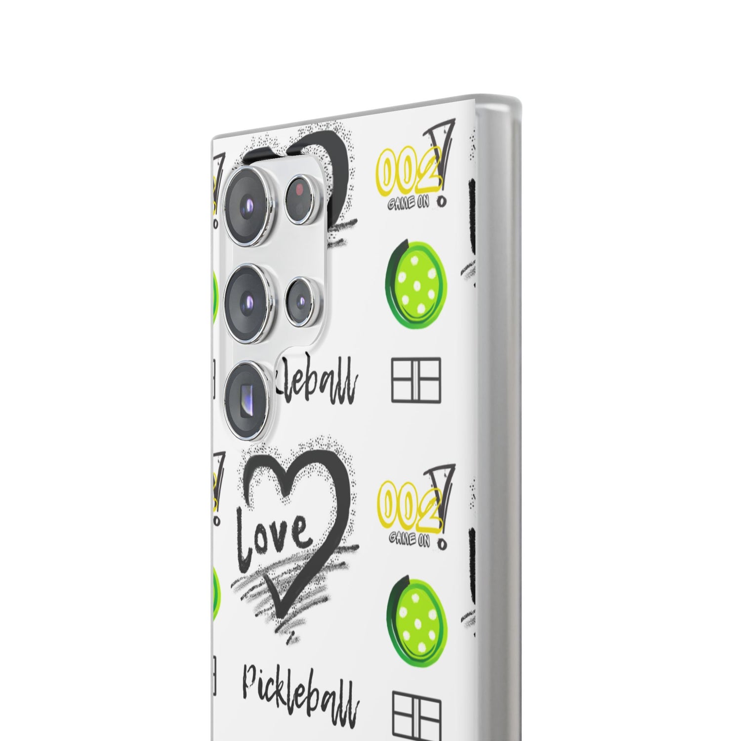 Pickleball Love Flexi Android Samsung Phone Case - Stylish Phone Protection for Fashion-Forward Individuals