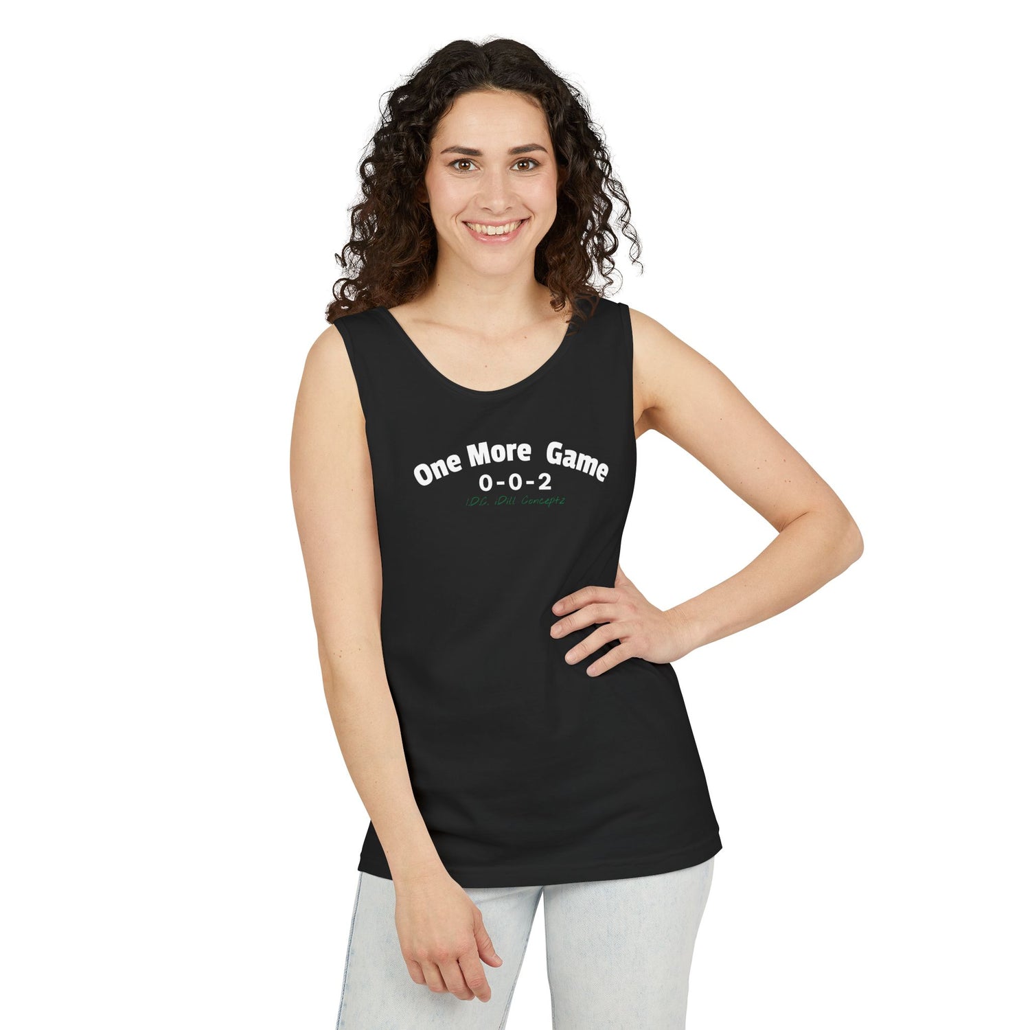 Unisex Pickleball Tank Top - 002 One More Game Design