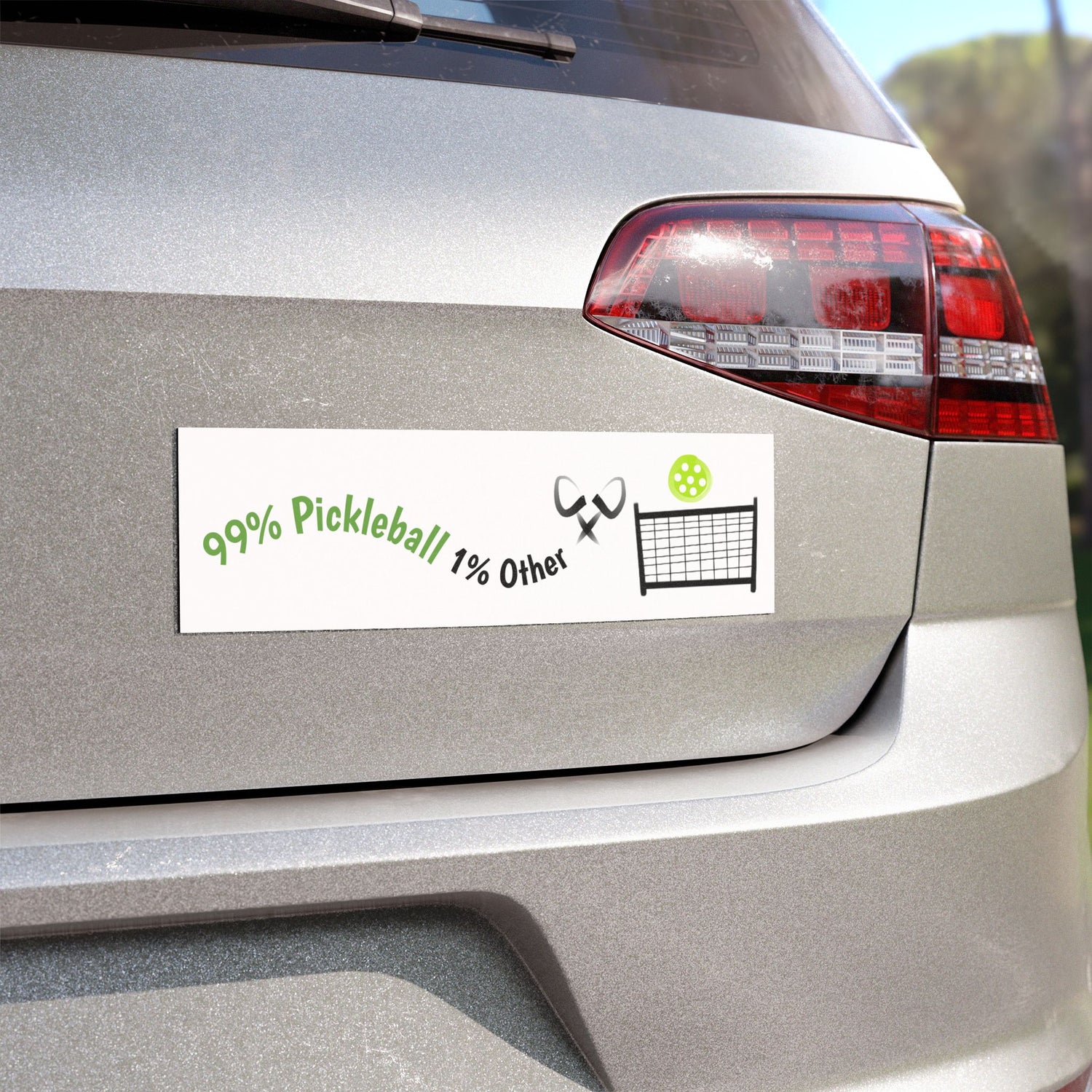 Pickleball Car Magnet - 99% Pickleball 1% Other Design