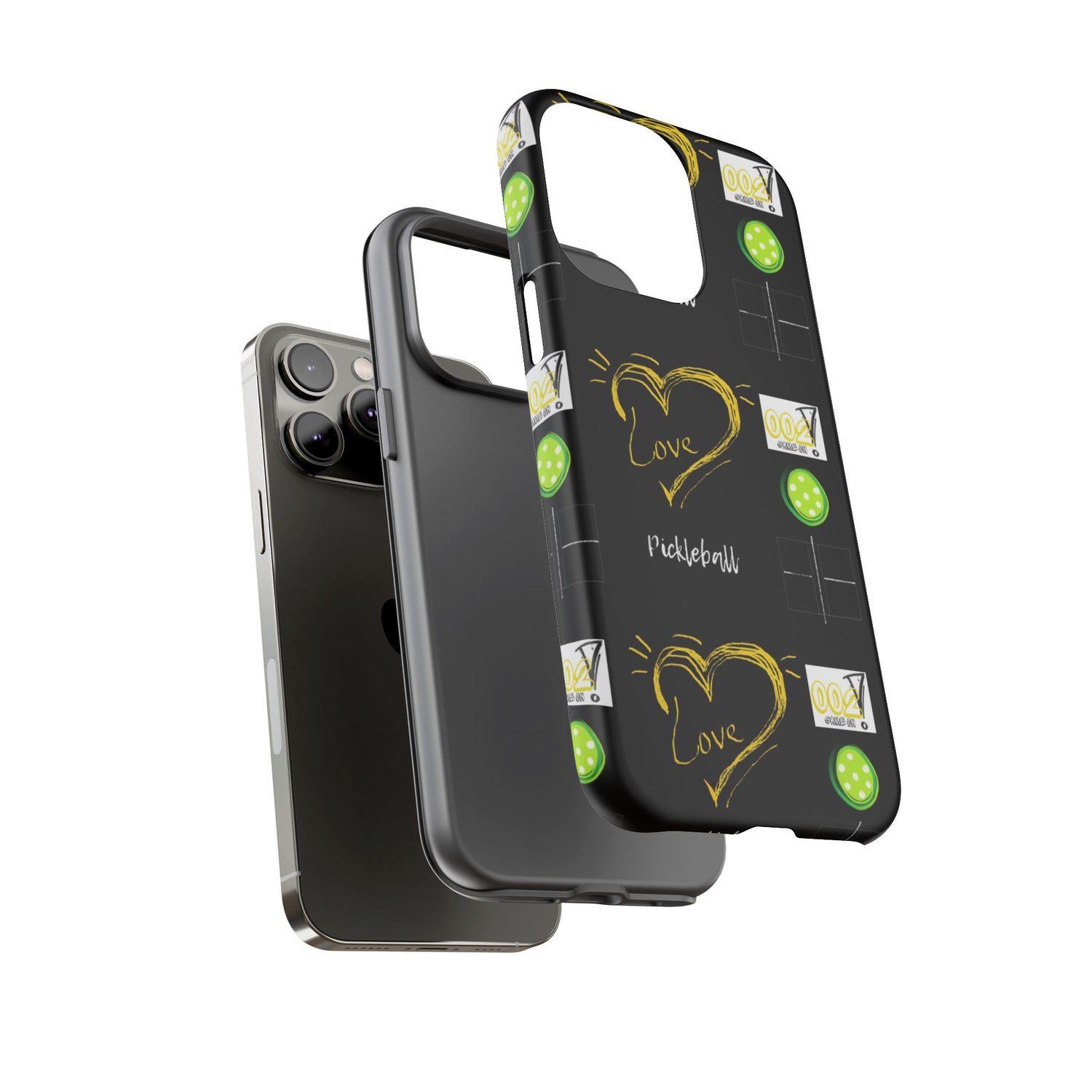 Pickleball Love Tough iPhone Case - Fun & Durable Sport Accessory