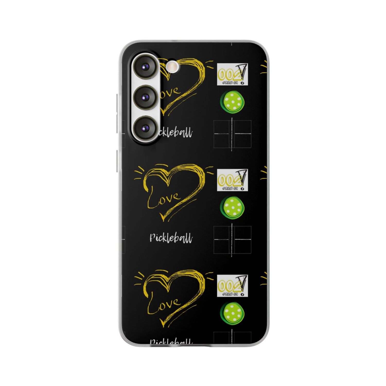 Pickleball Love Flexi Android Samsung Phone Case - Pickleball Phone Case