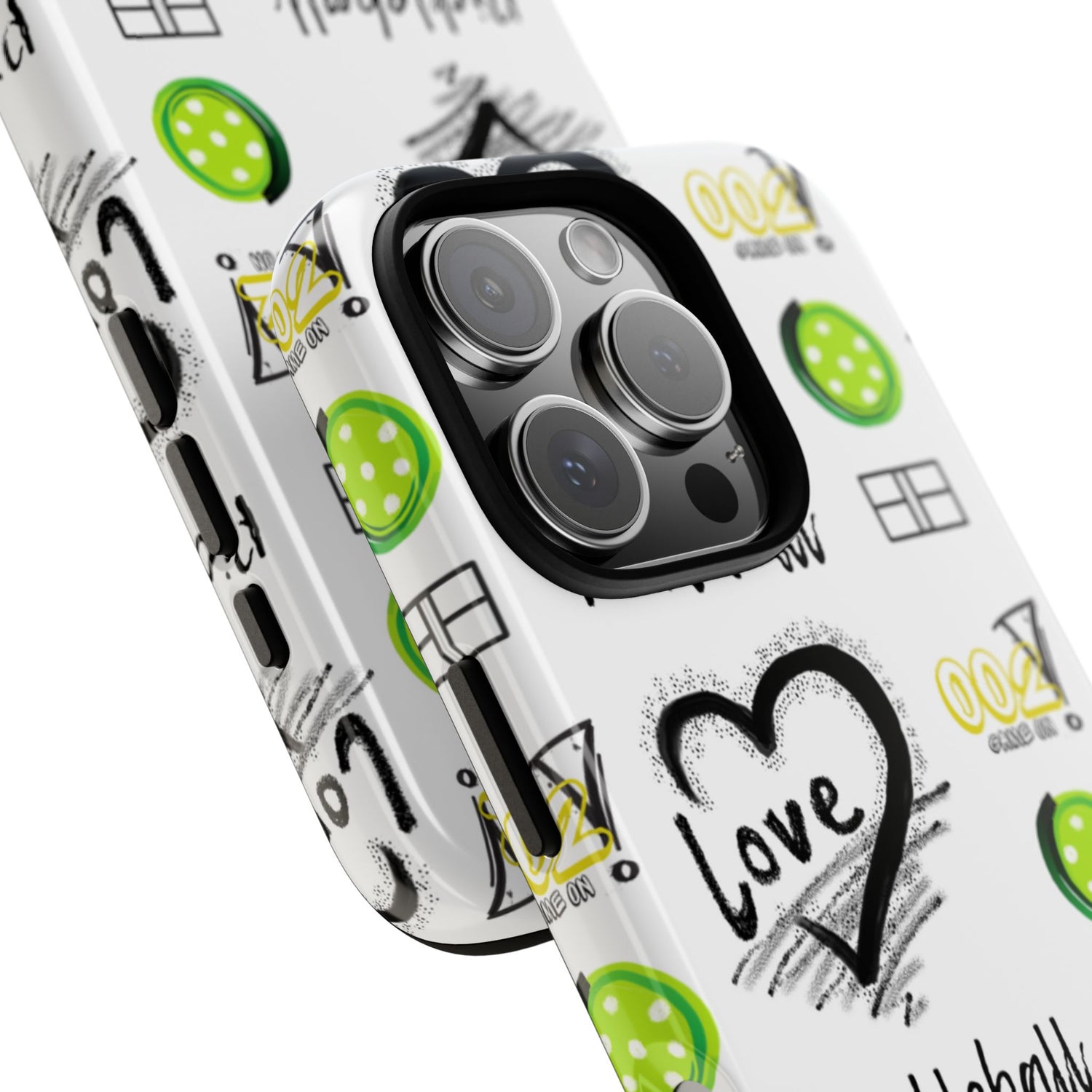 Pickleball Love Tough iPhone Case - Fun & Durable Sport Accessory