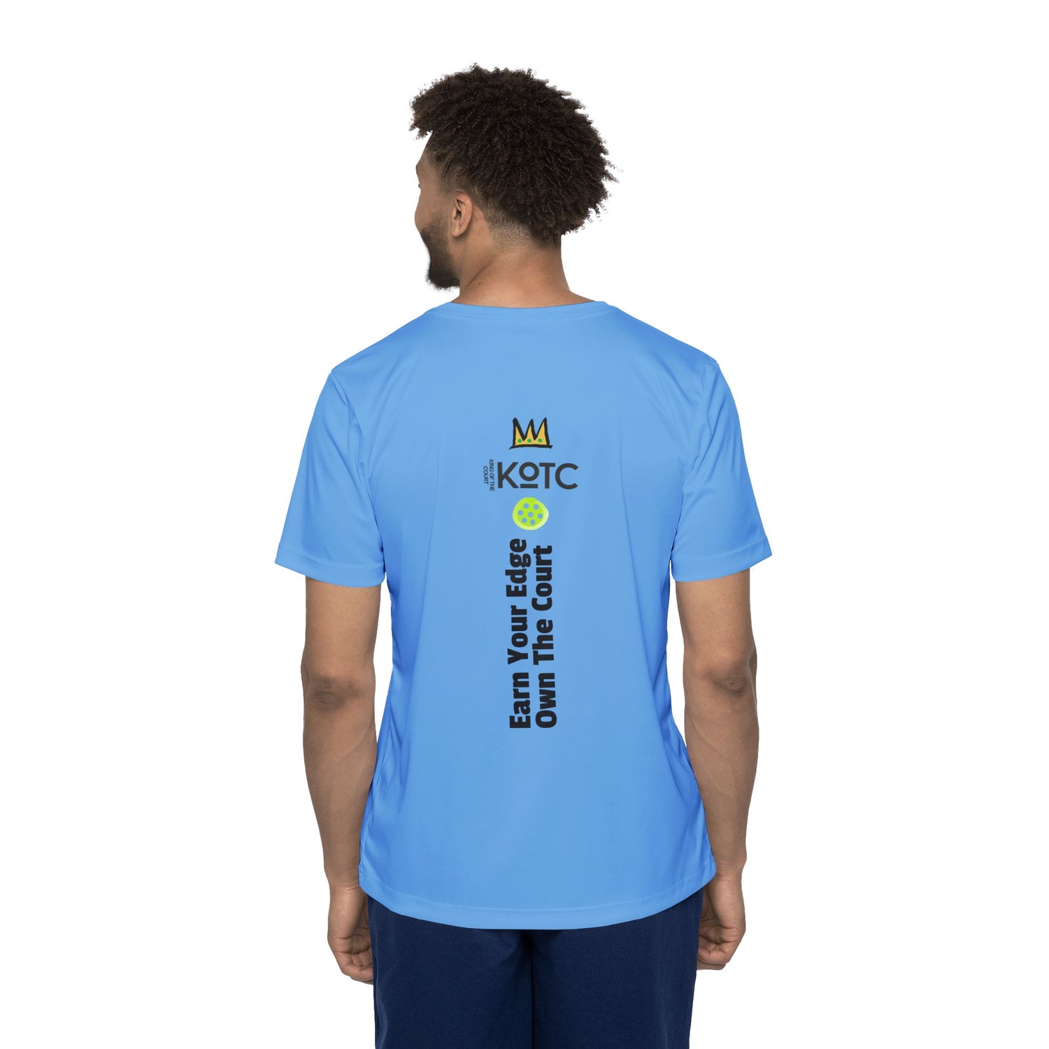 Men's Sports Jersey Tee - Pickleball Enthusiast Earn Your Edge Own The Court Design