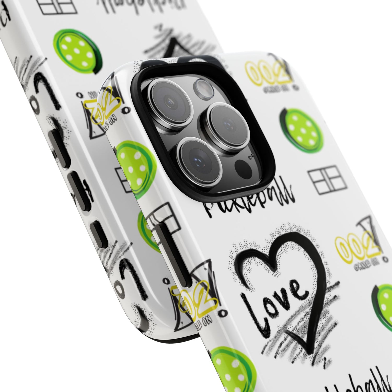 Pickleball Love Tough iPhone Case - Fun & Durable Sport Accessory