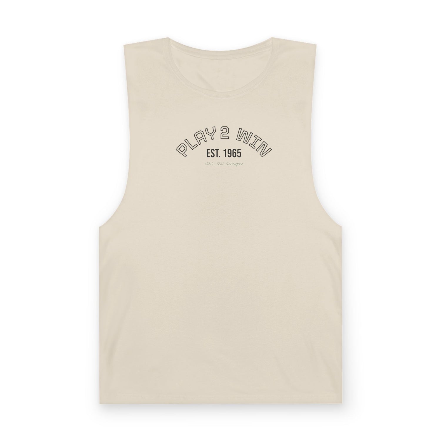 Men's Tank Top Apparel - Pickleball Play 2 Win Design