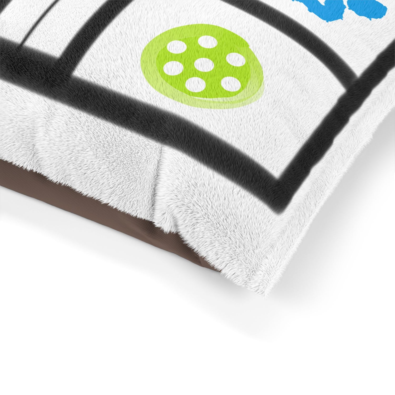 Pet Bed - Pickle Dog Design with Dog Paw and Bone - Unique Enthusiast Gift