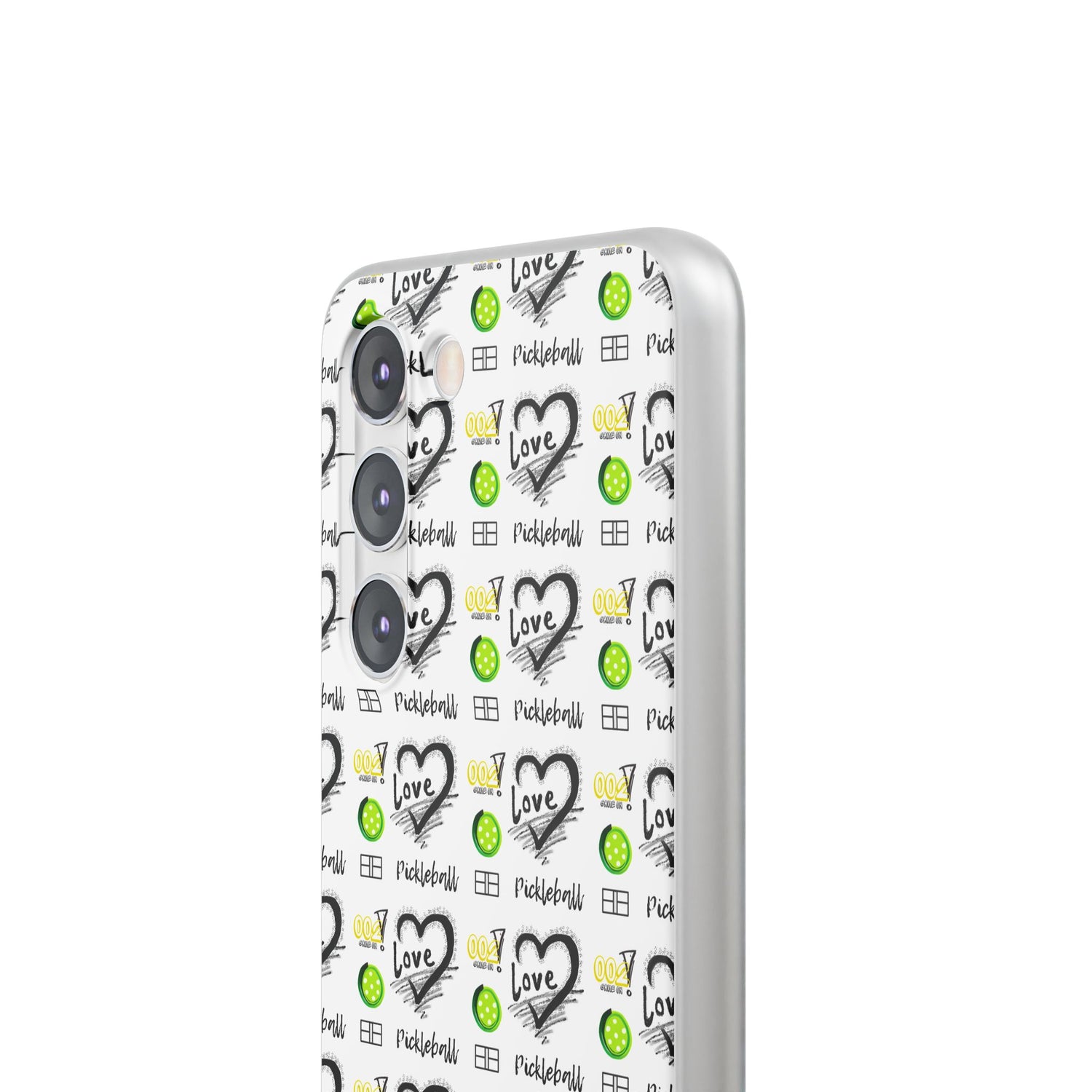 Pickleball Love Flexi Android Samsung Phone Case - Stylish Phone Protection for Fashion-Forward Individuals