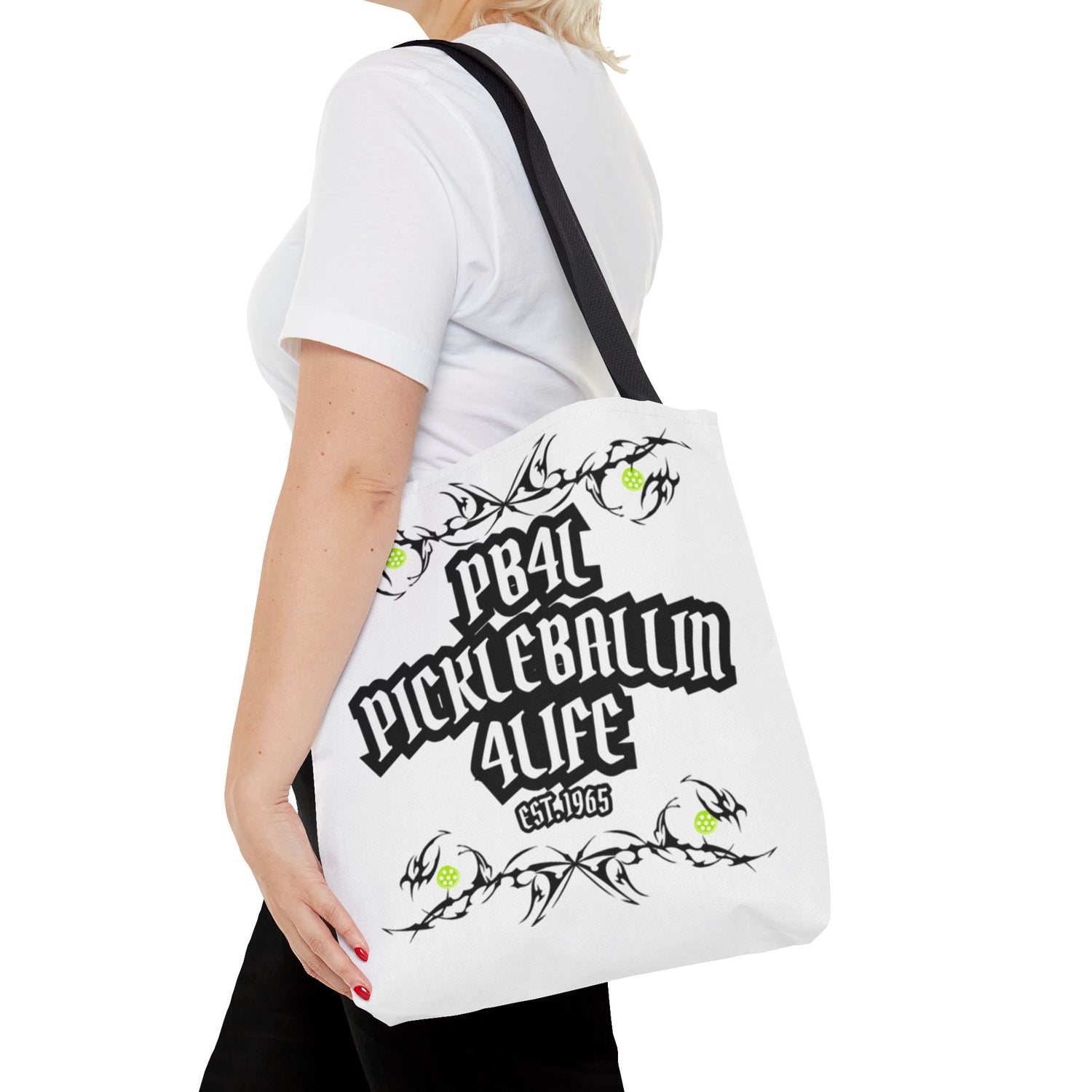 Pickleball Tote Bag - 'PB4L' Design for Enthusiasts and Players