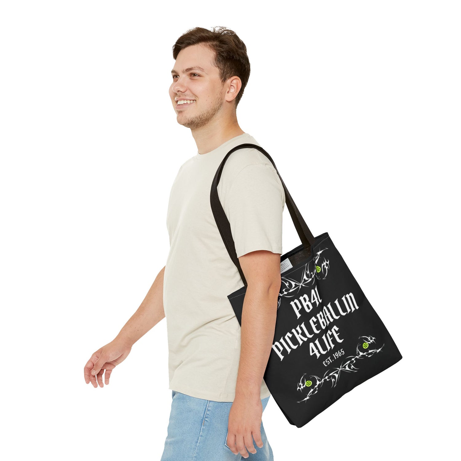 Pickleball Tote Bag - 'PB4L' Design for Enthusiasts and Players