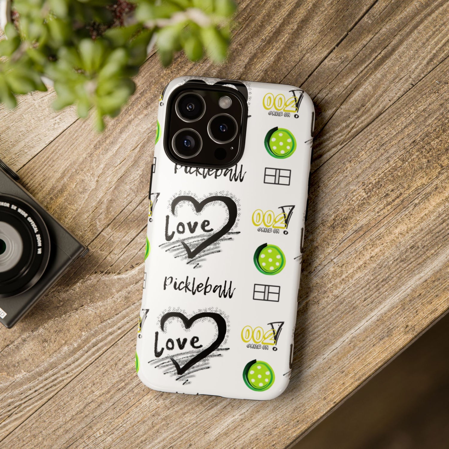 Pickleball Love Tough iPhone Case - Fun & Durable Sport Accessory