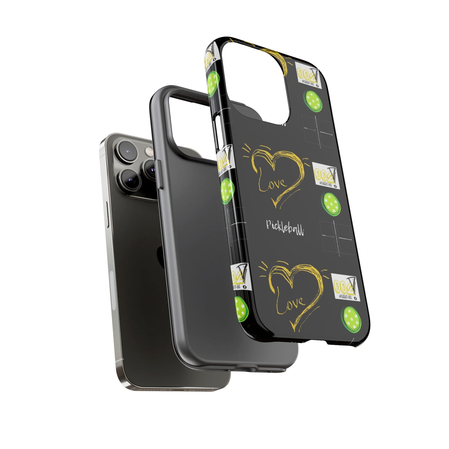 Pickleball Love Tough iPhone Case - Fun & Durable Sport Accessory