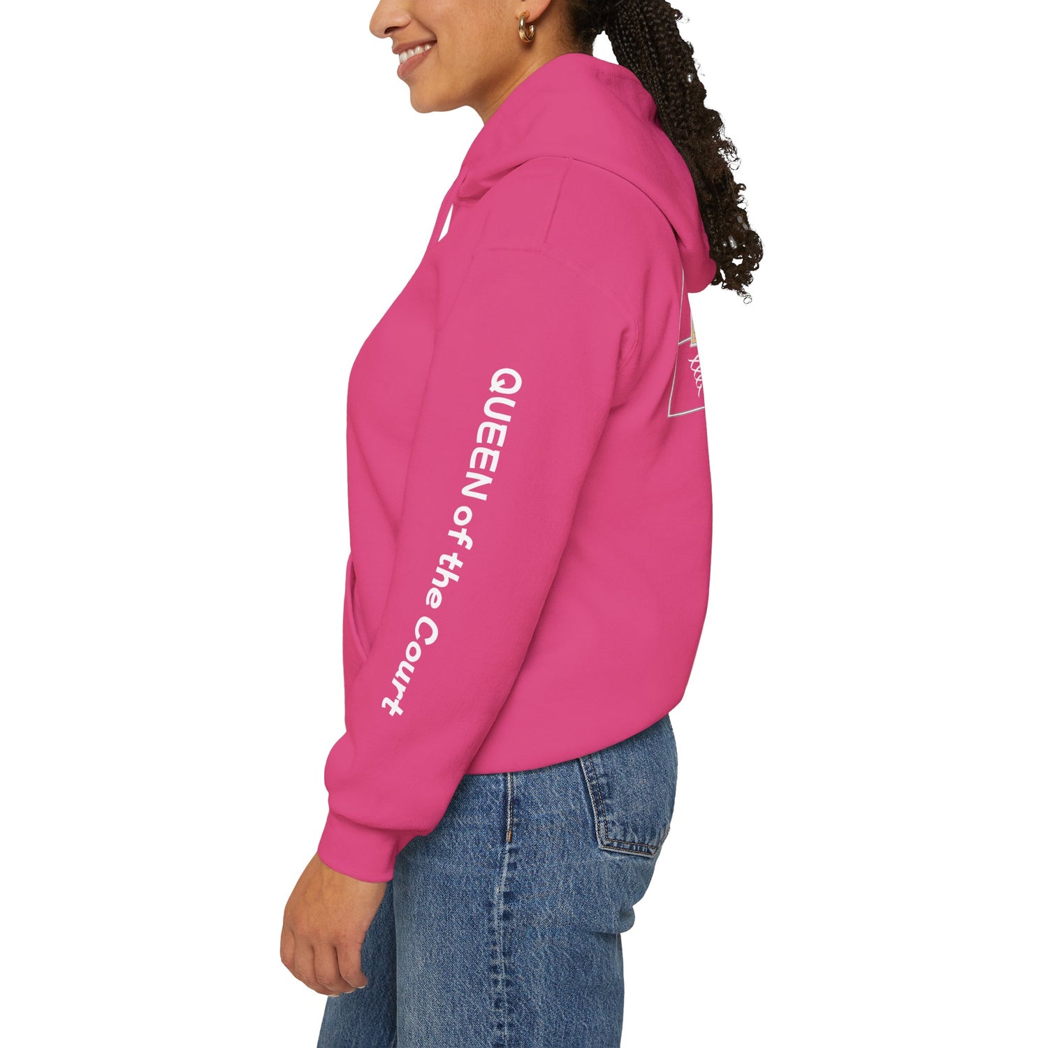 Pickleball Hoodie - Queen of the Court Design - Women's Sweatshirt