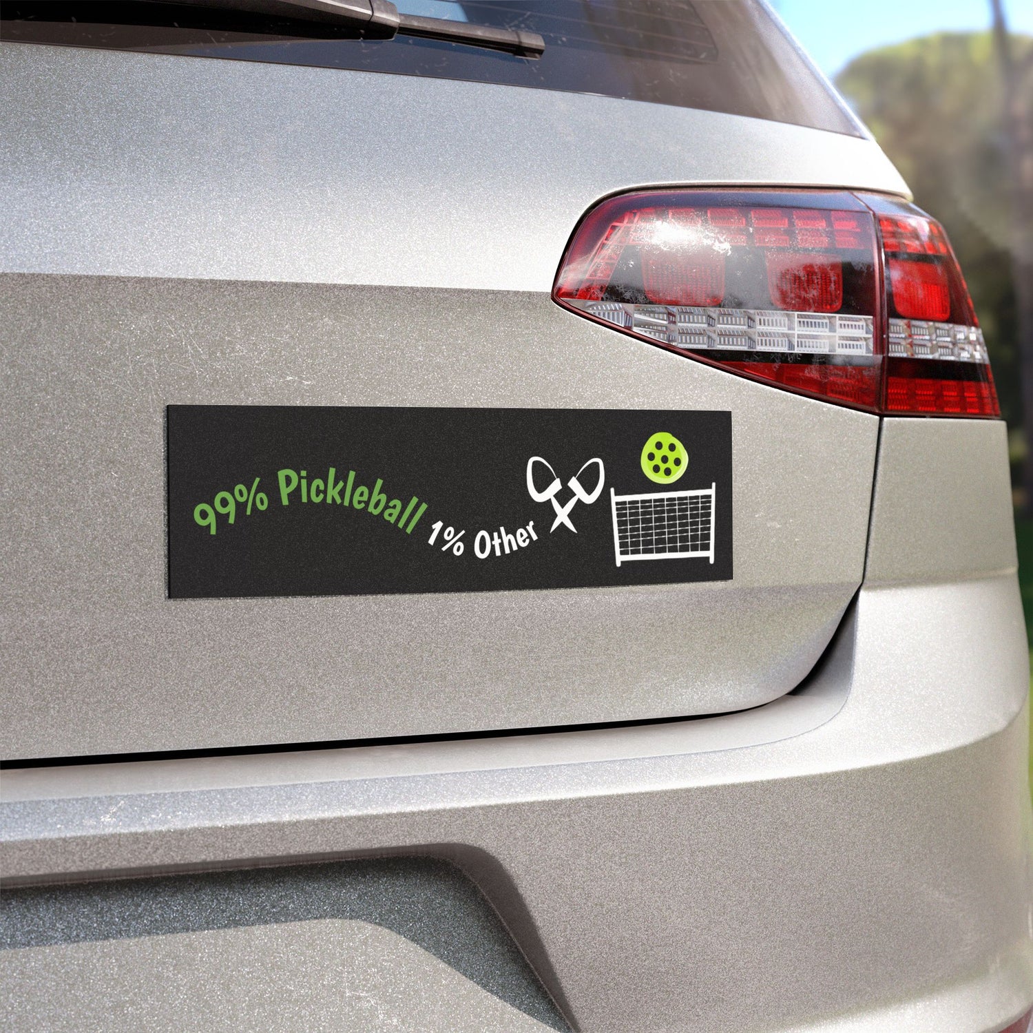 Pickleball Car Magnet - 99% Pickleball 1% Other Design