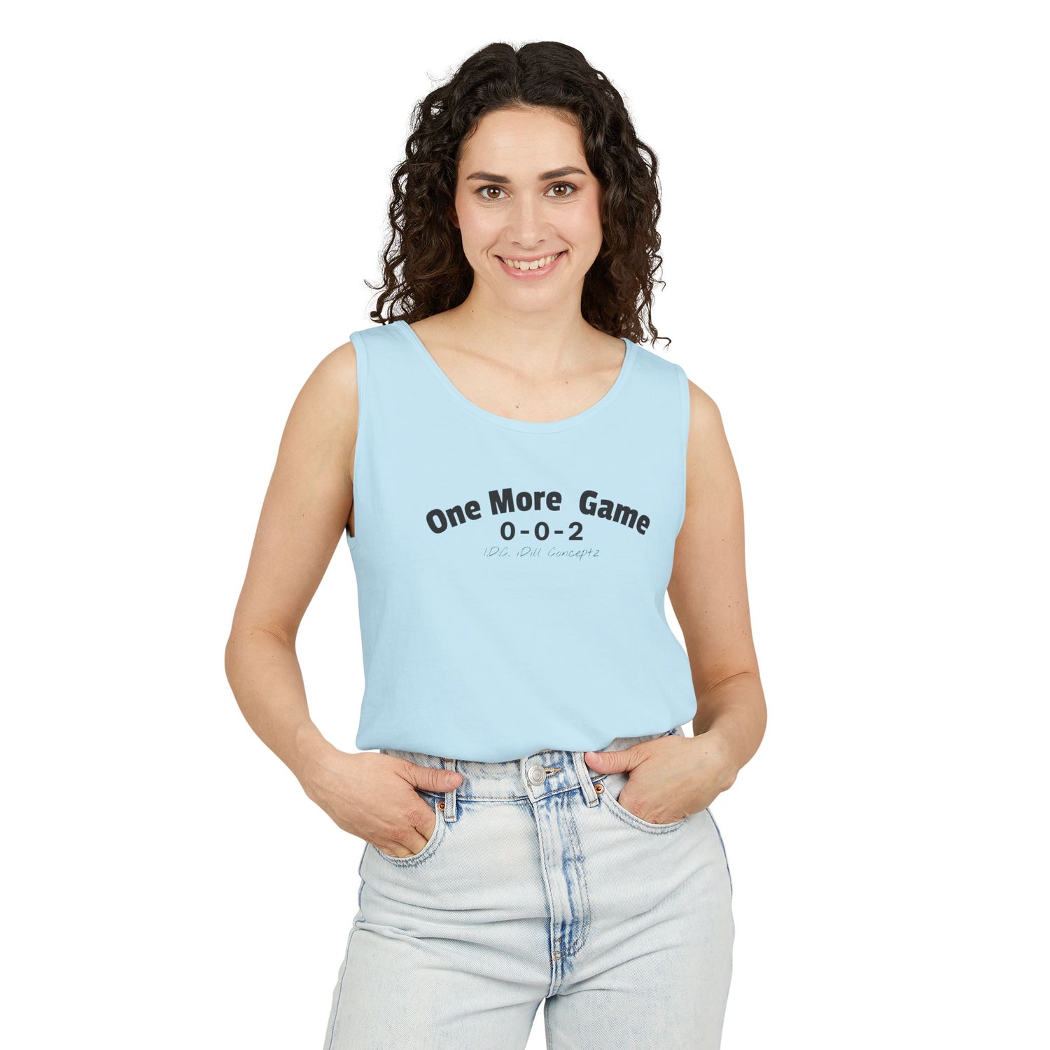 Unisex Pickleball Tank Top - 002 One More Game Design