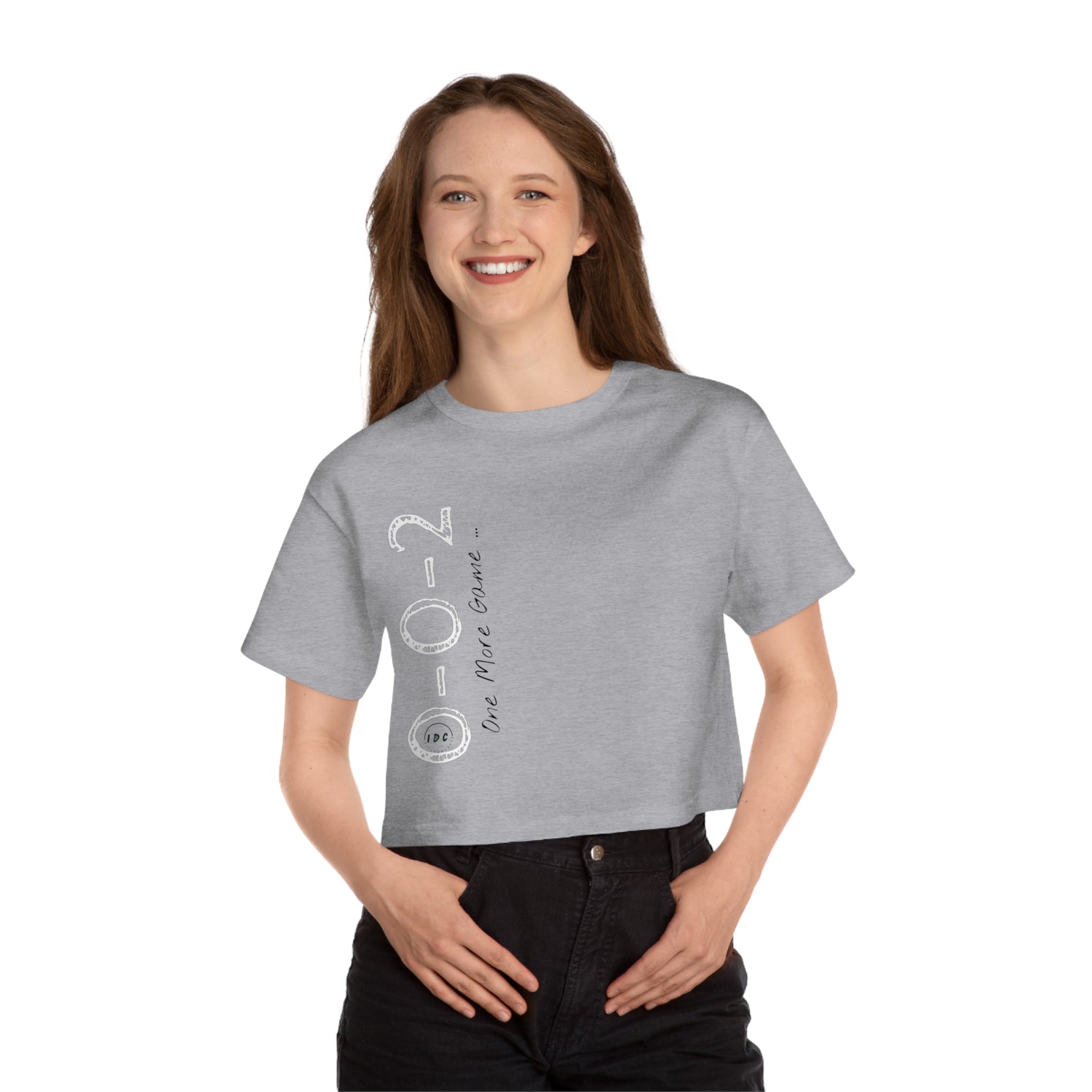 002 Pickleball Women's Crop Tee - Just One More Game