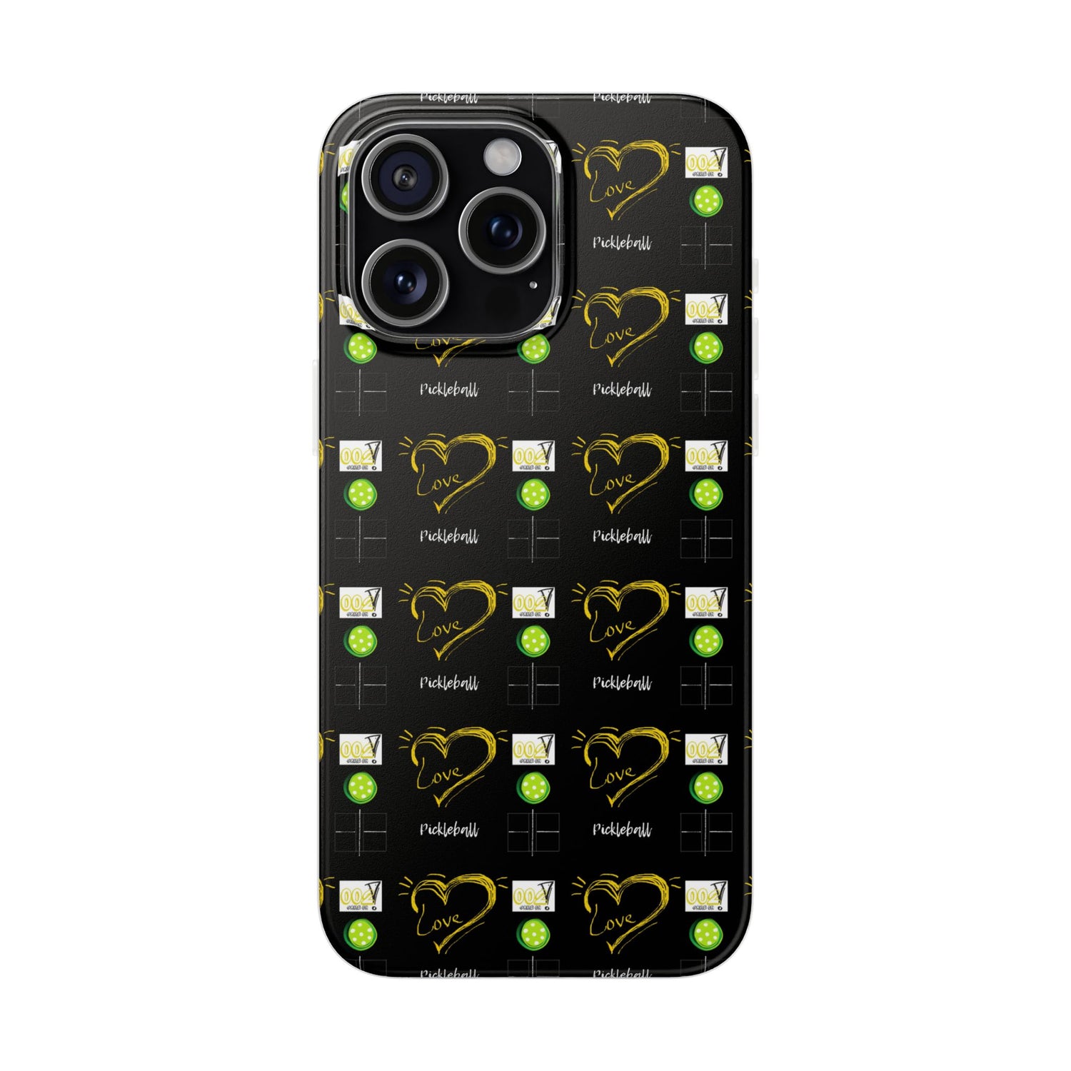 Pickleball Love Flexi iPhone Case - Stylish Phone Protection for Fashion-Forward Individuals