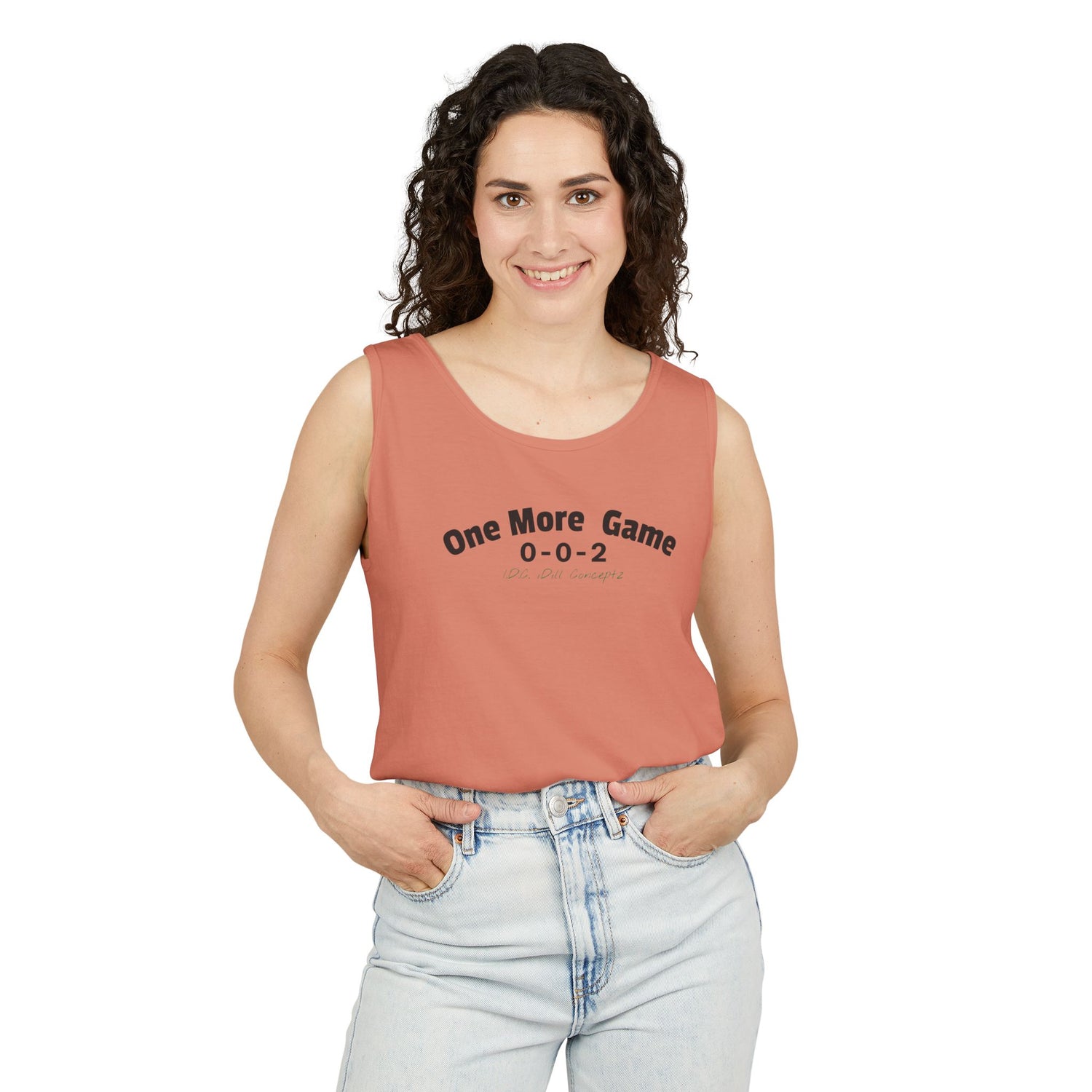 Unisex Pickleball Tank Top - 002 One More Game Design