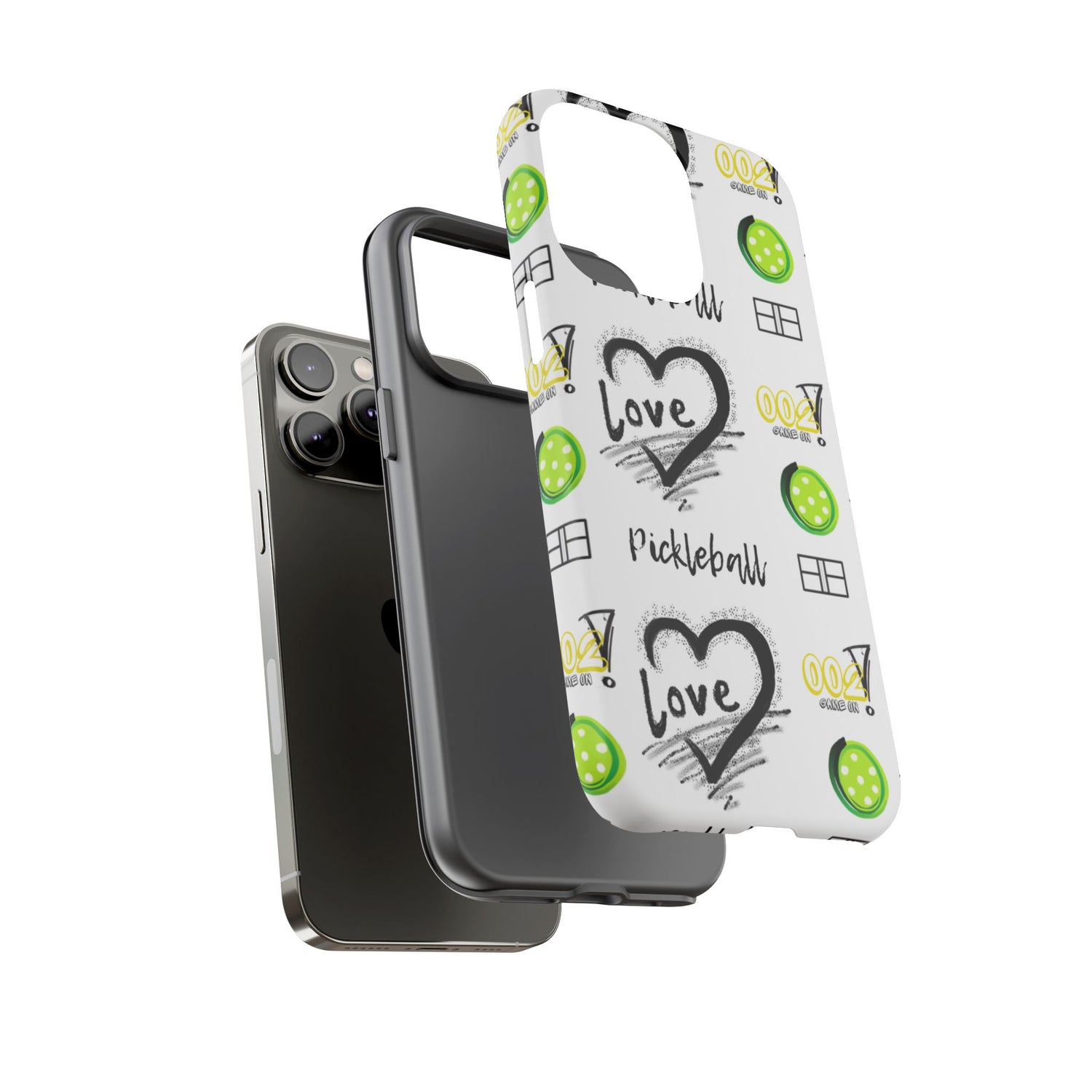 Pickleball Love Tough iPhone Case - Fun & Durable Sport Accessory
