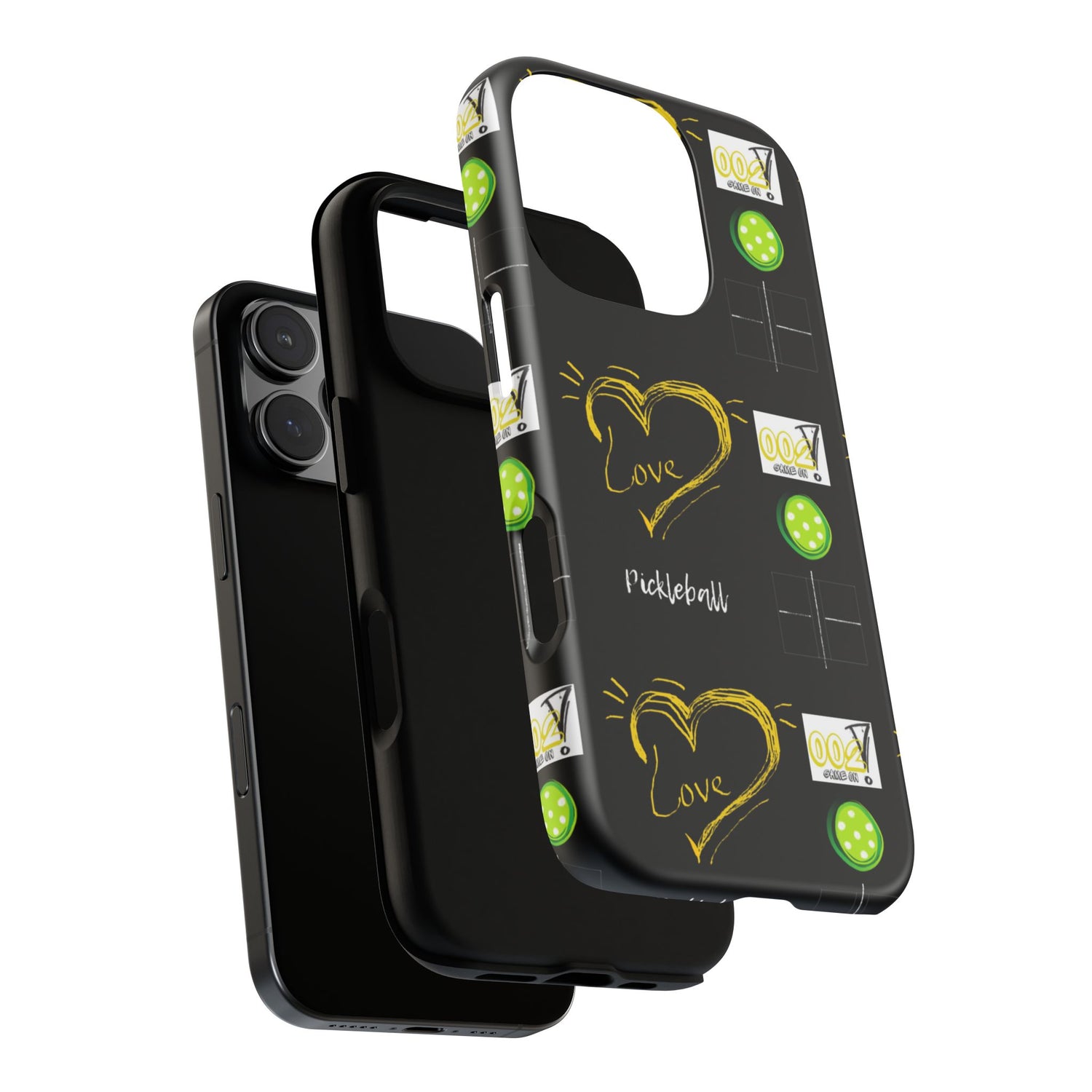Pickleball Love Tough iPhone Case - Fun & Durable Sport Accessory