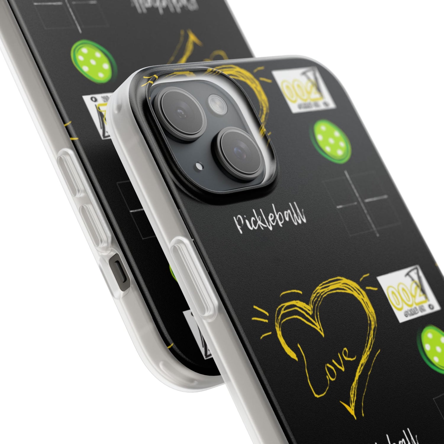 Pickleball Love Flexi iPhone Case - Stylish Phone Protection for Fashion-Forward Individuals