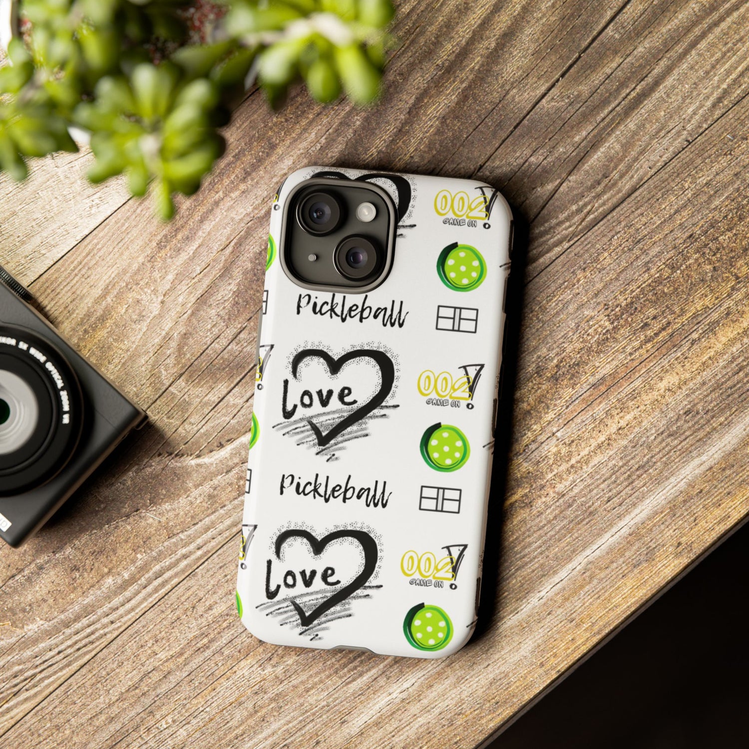 Pickleball Love Tough iPhone Case - Fun & Durable Sport Accessory