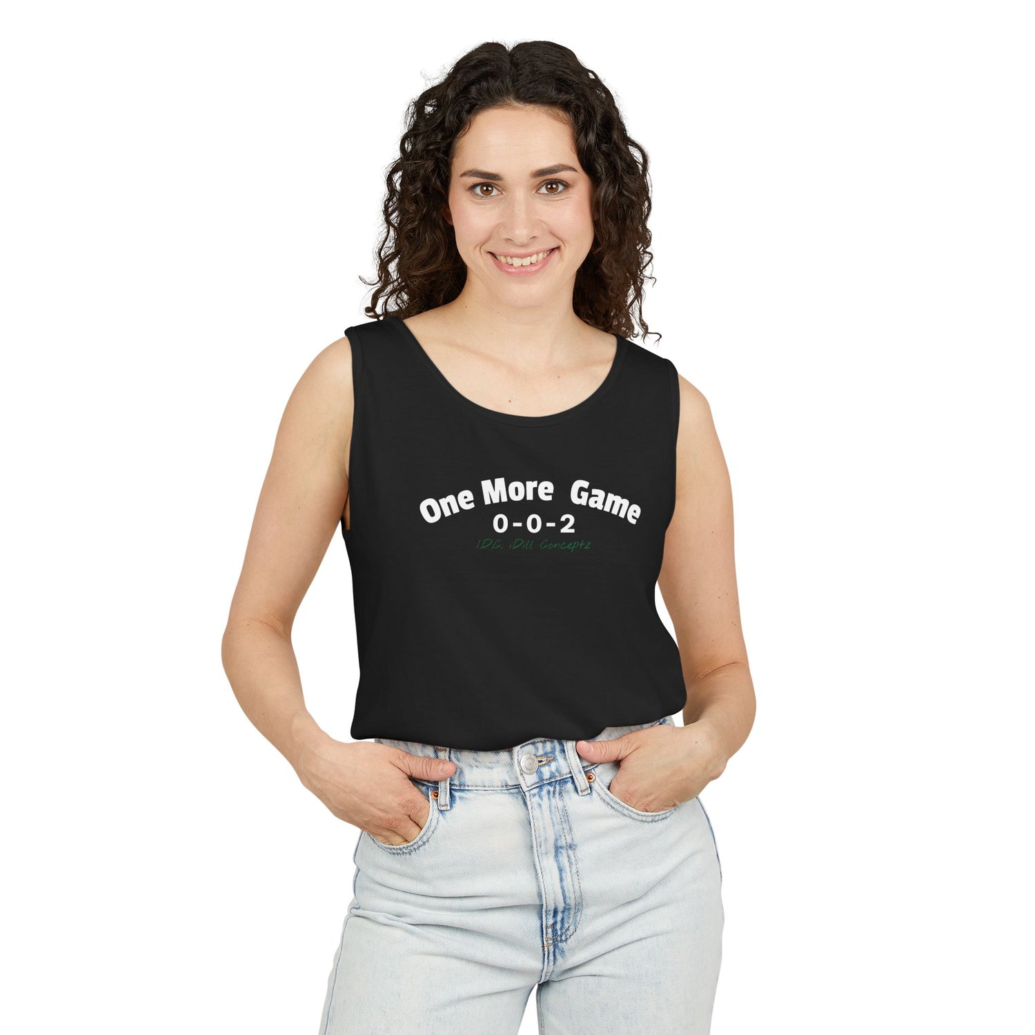 Unisex Pickleball Tank Top - 002 One More Game Design