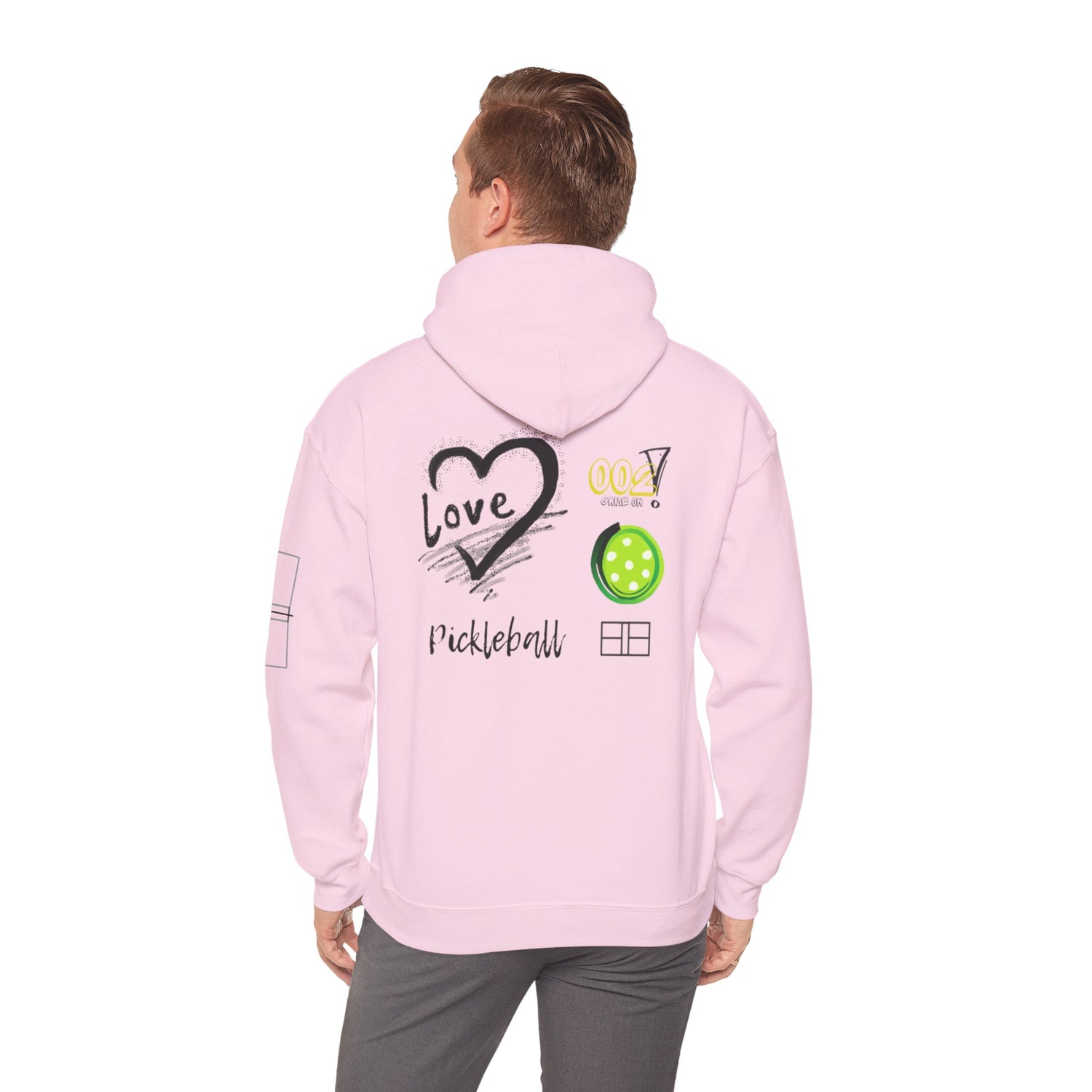Unisex Pickleball Hoodie Sweatshirt Apparel - LOVE Pickleball