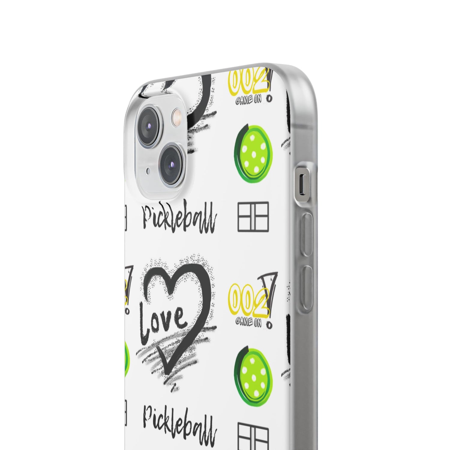 Pickleball Love Flexi iPhone Case - Stylish Phone Protection for Fashion-Forward Individuals